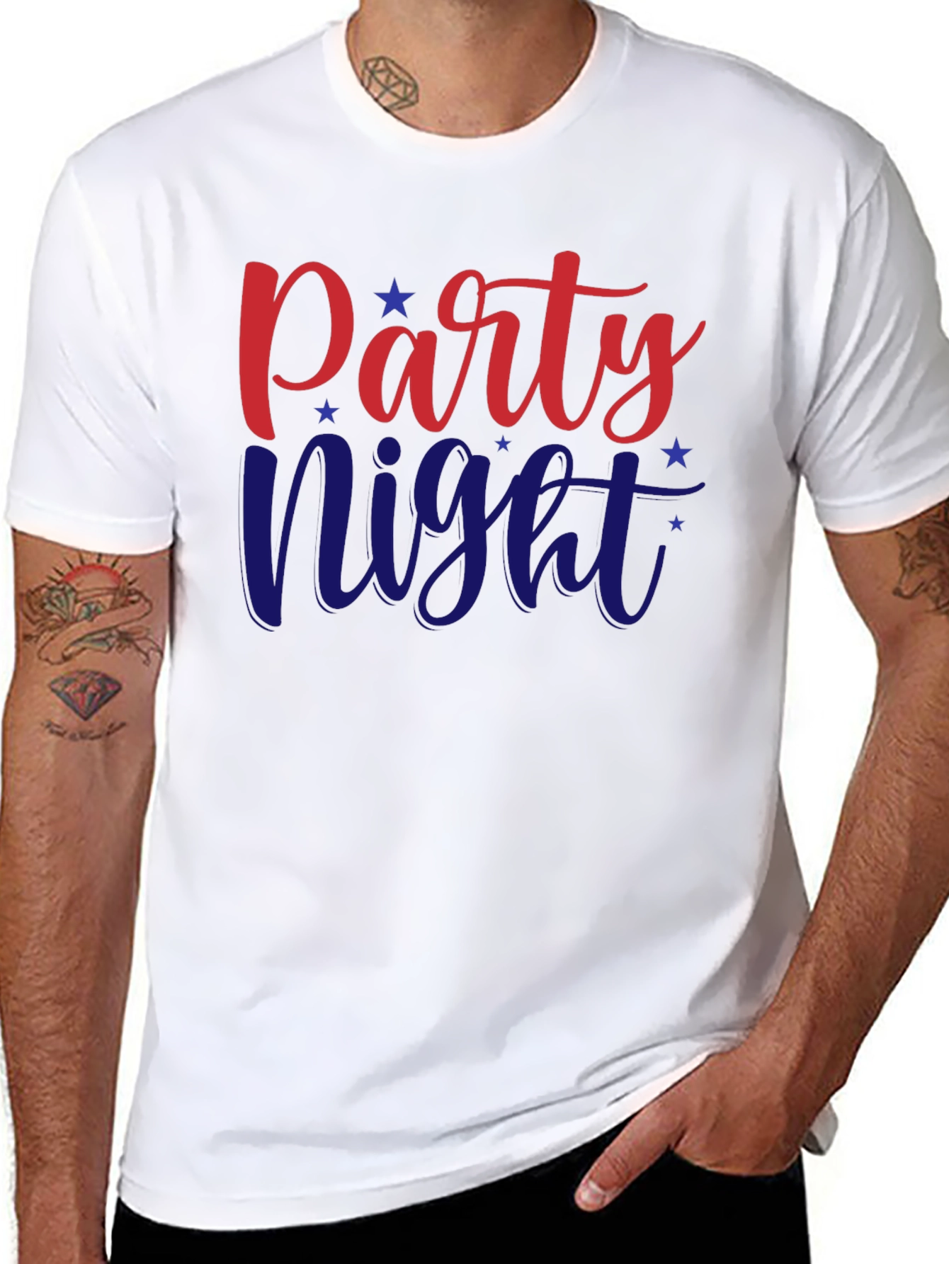 Party Night Graphic Tee - Patriotic T-Shirt