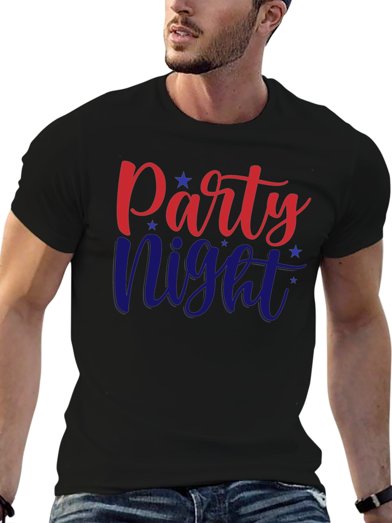 Party Night Graphic Tee - Patriotic T-Shirt