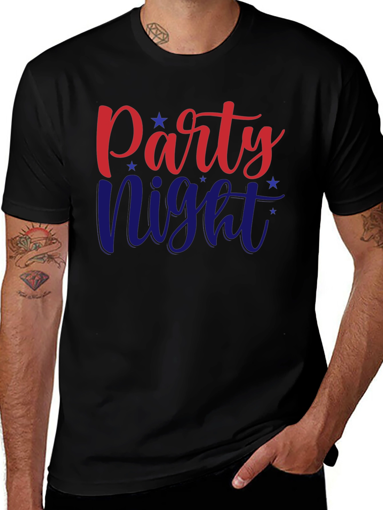 Party Night Graphic Tee - Patriotic T-Shirt