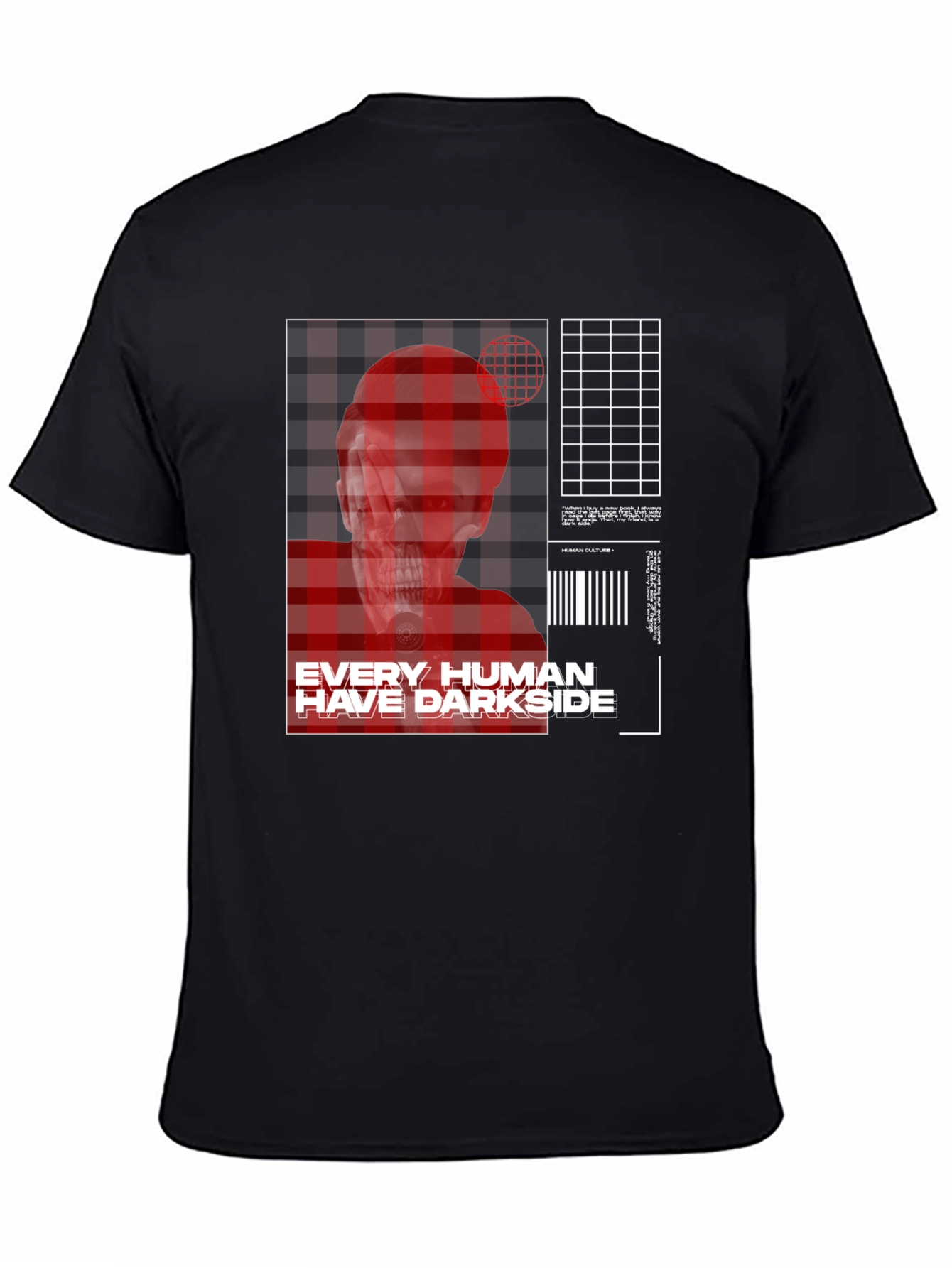 Edgy Human Darkside Graphic T-Shirt