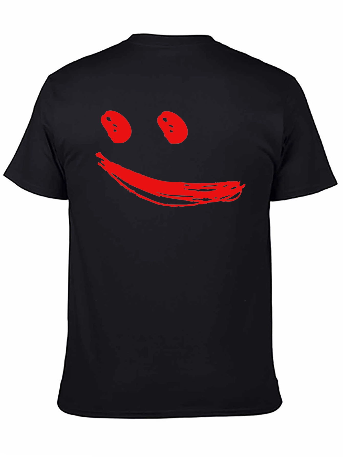 Smiley Face Black T-Shirt - Casual Style