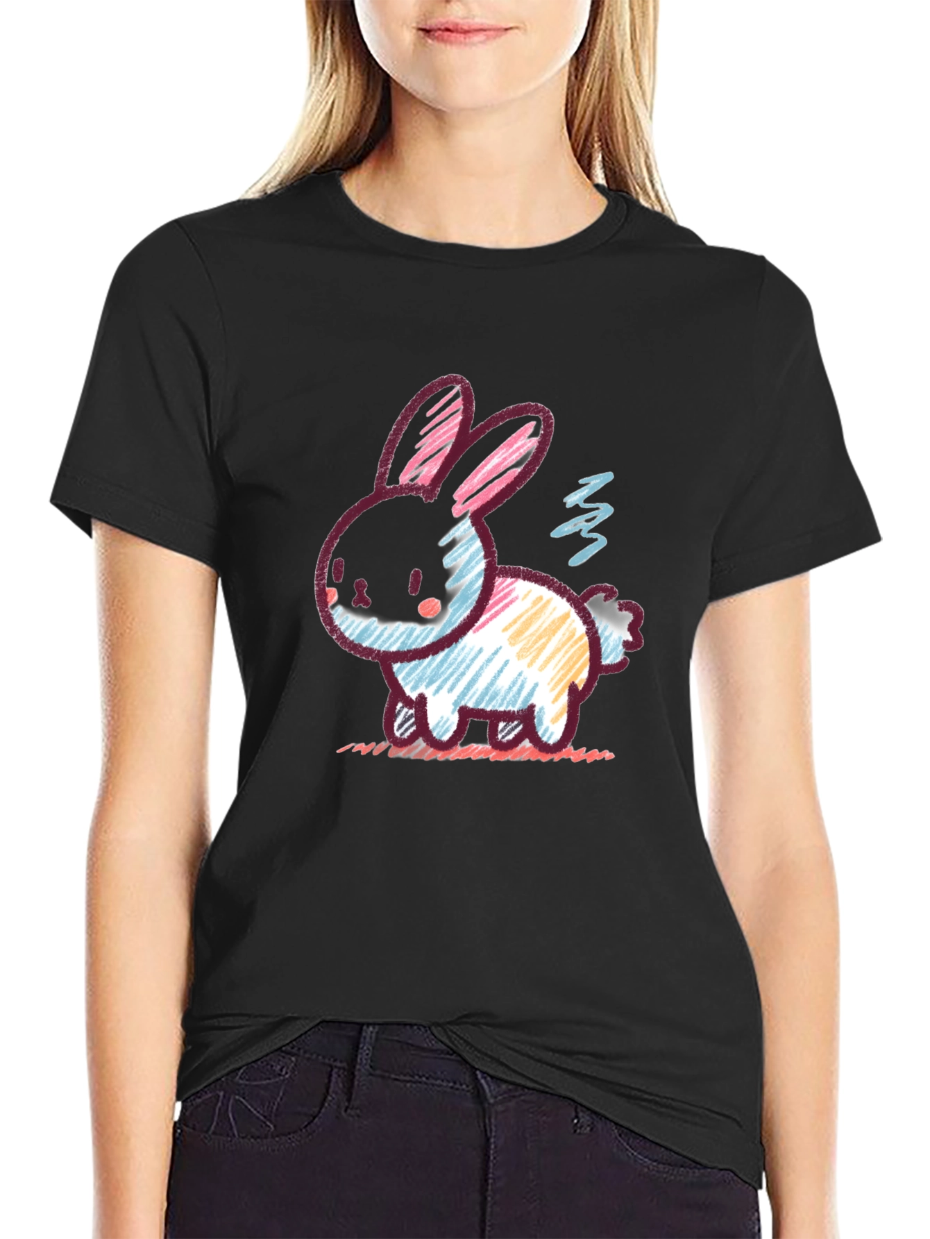 Rabbit Graphic T-Shirt - Quirky Style