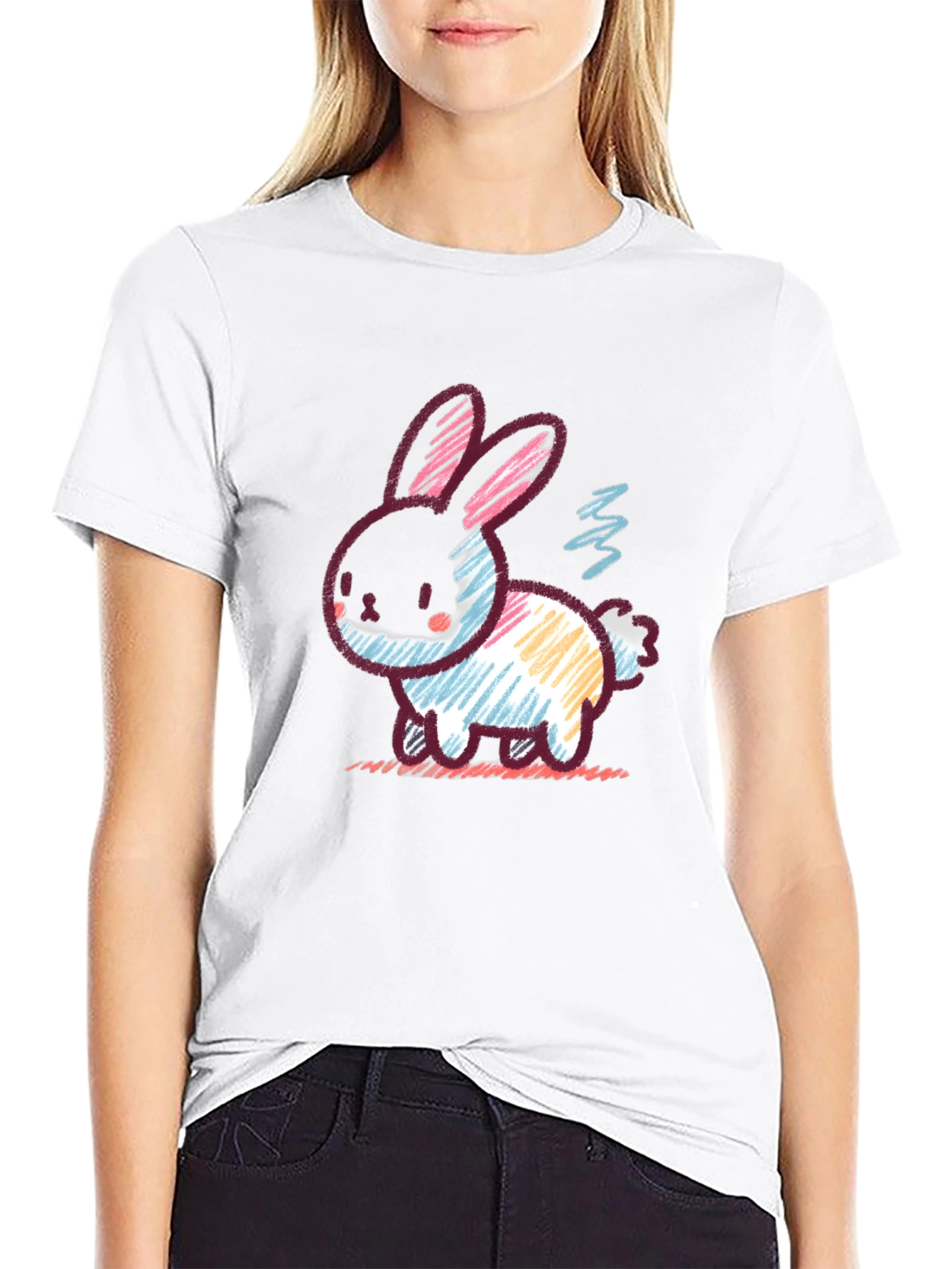 Rabbit Graphic T-Shirt - Quirky Style
