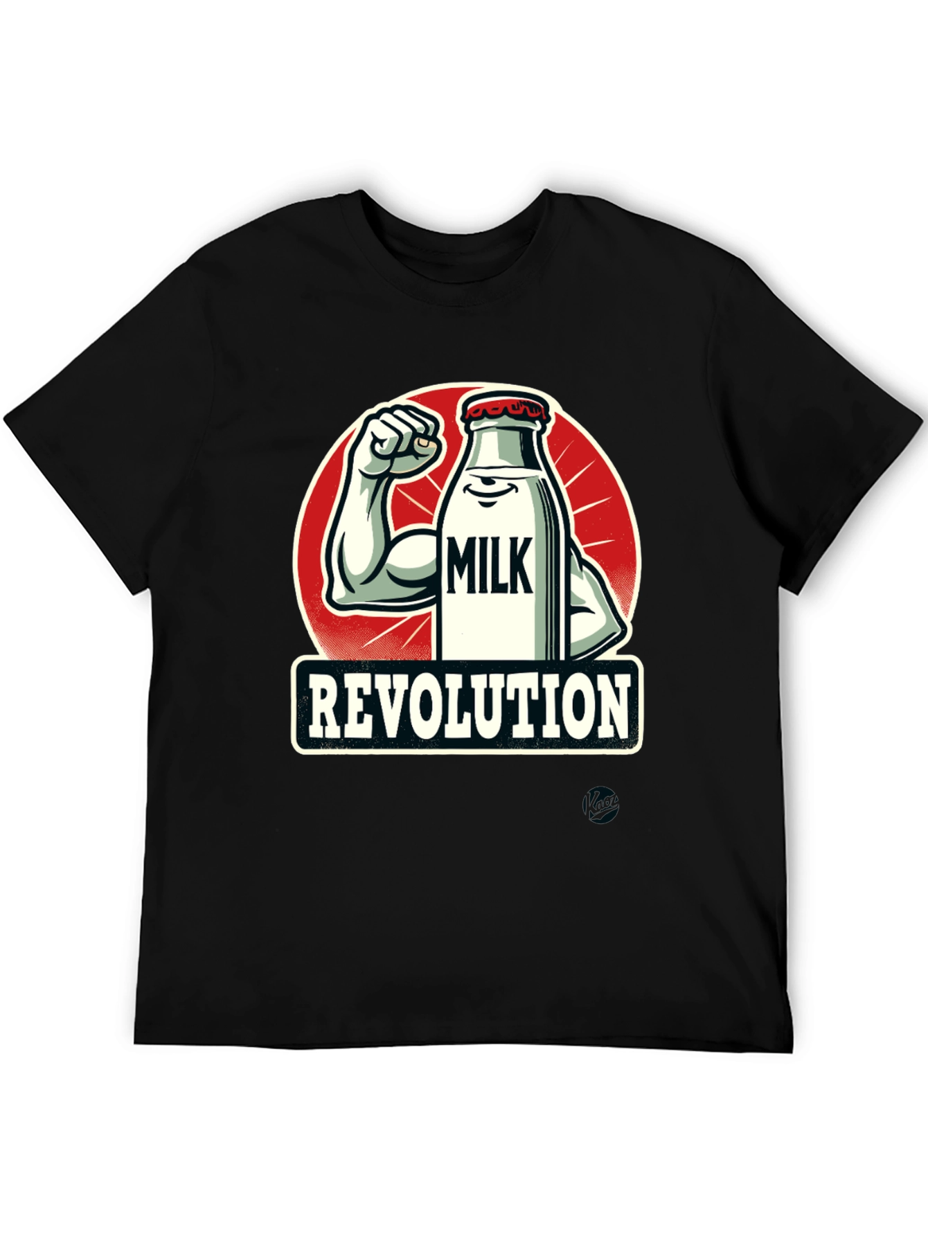 Milk Revolution T-Shirt - Black Graphic Tee
