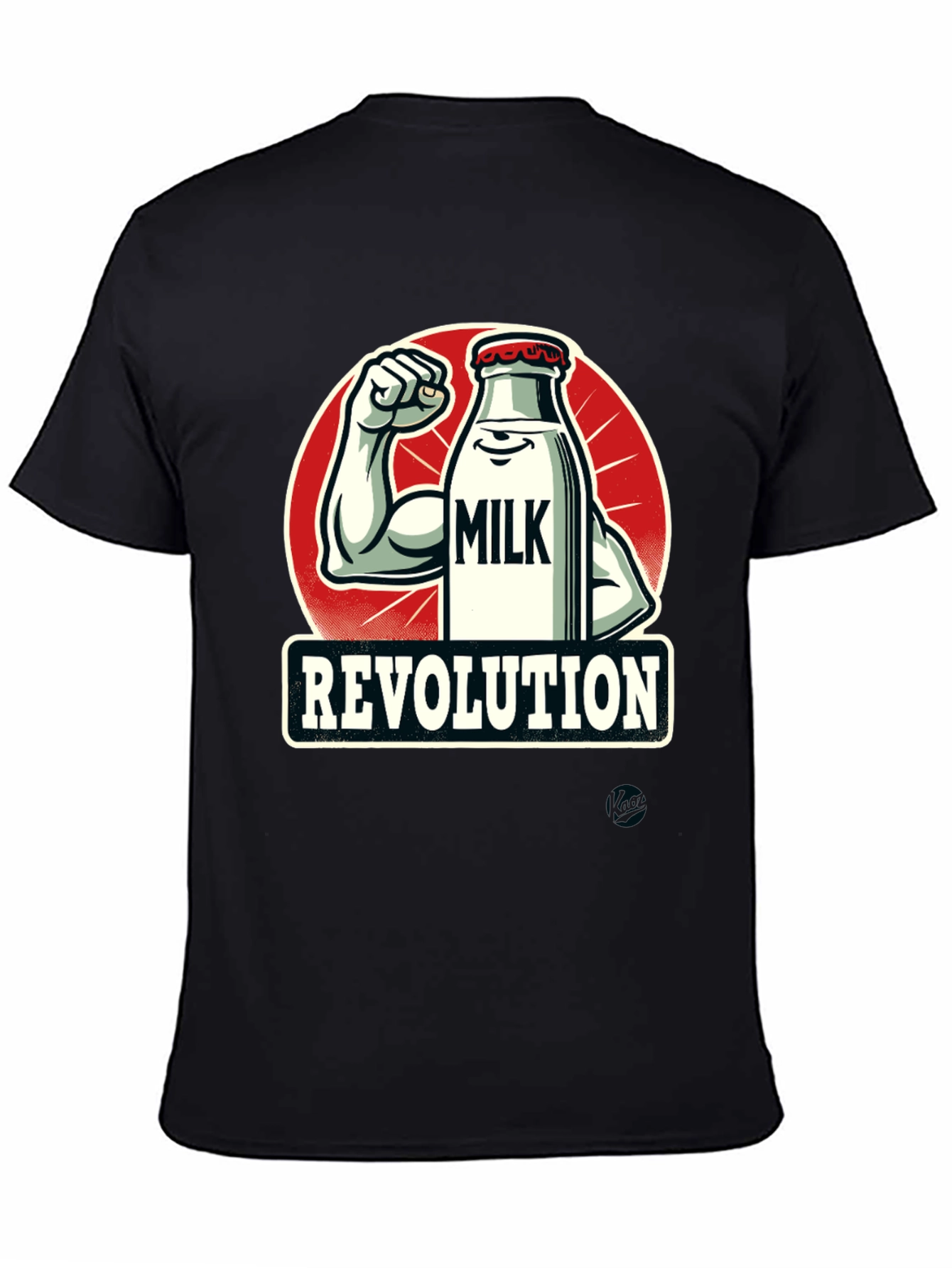Milk Revolution T-Shirt - Black Graphic Tee