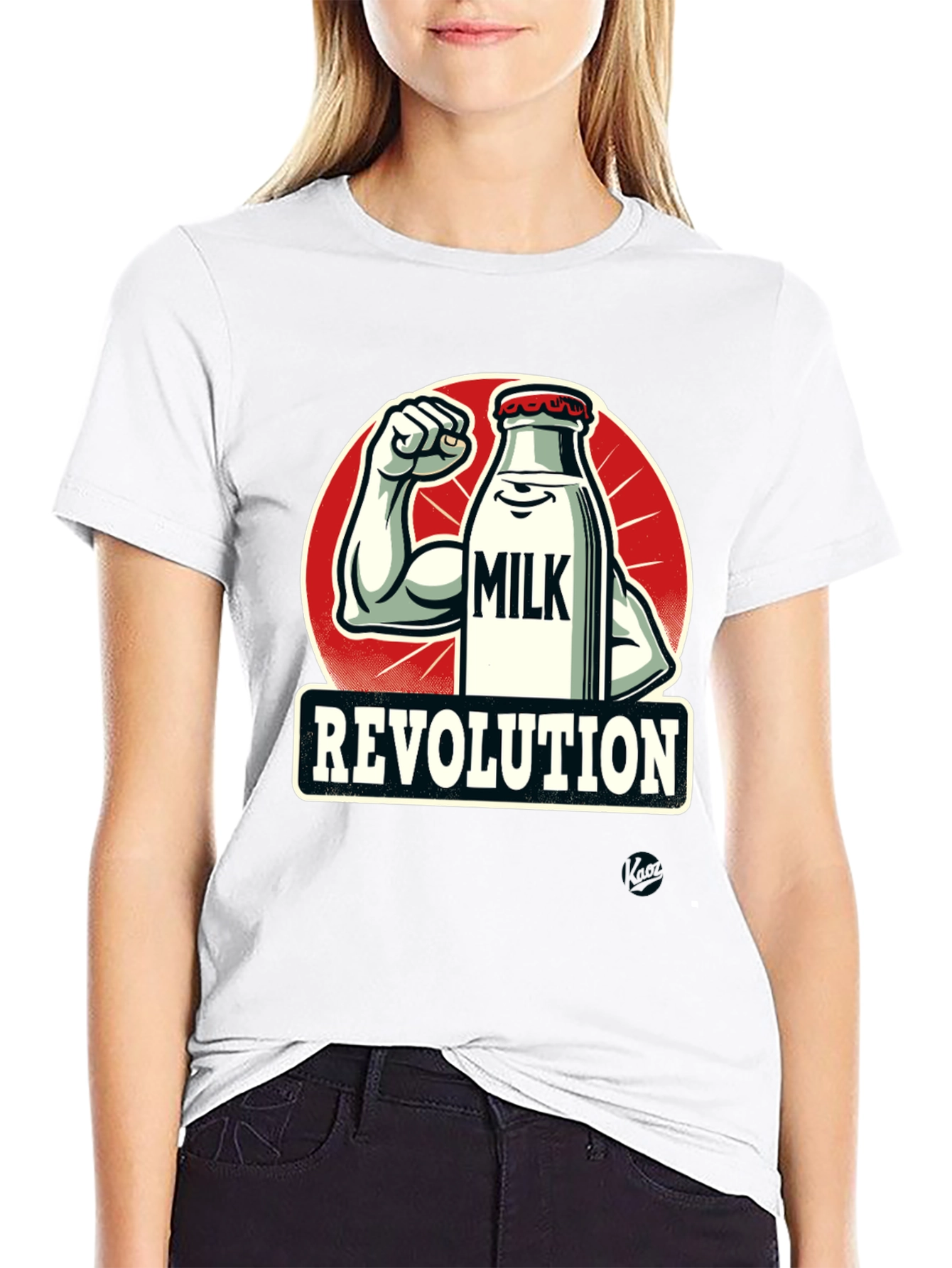 Milk Revolution T-Shirt - Black Graphic Tee