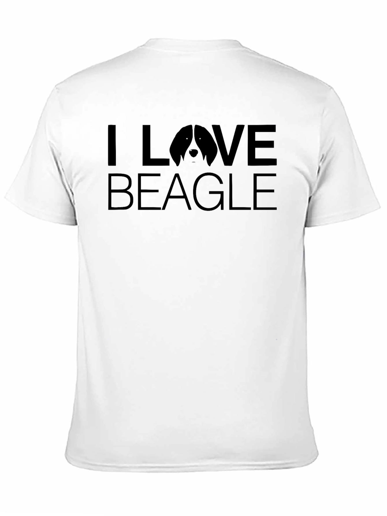 I Love Beagle Black T-Shirt - Dog Lover Tee