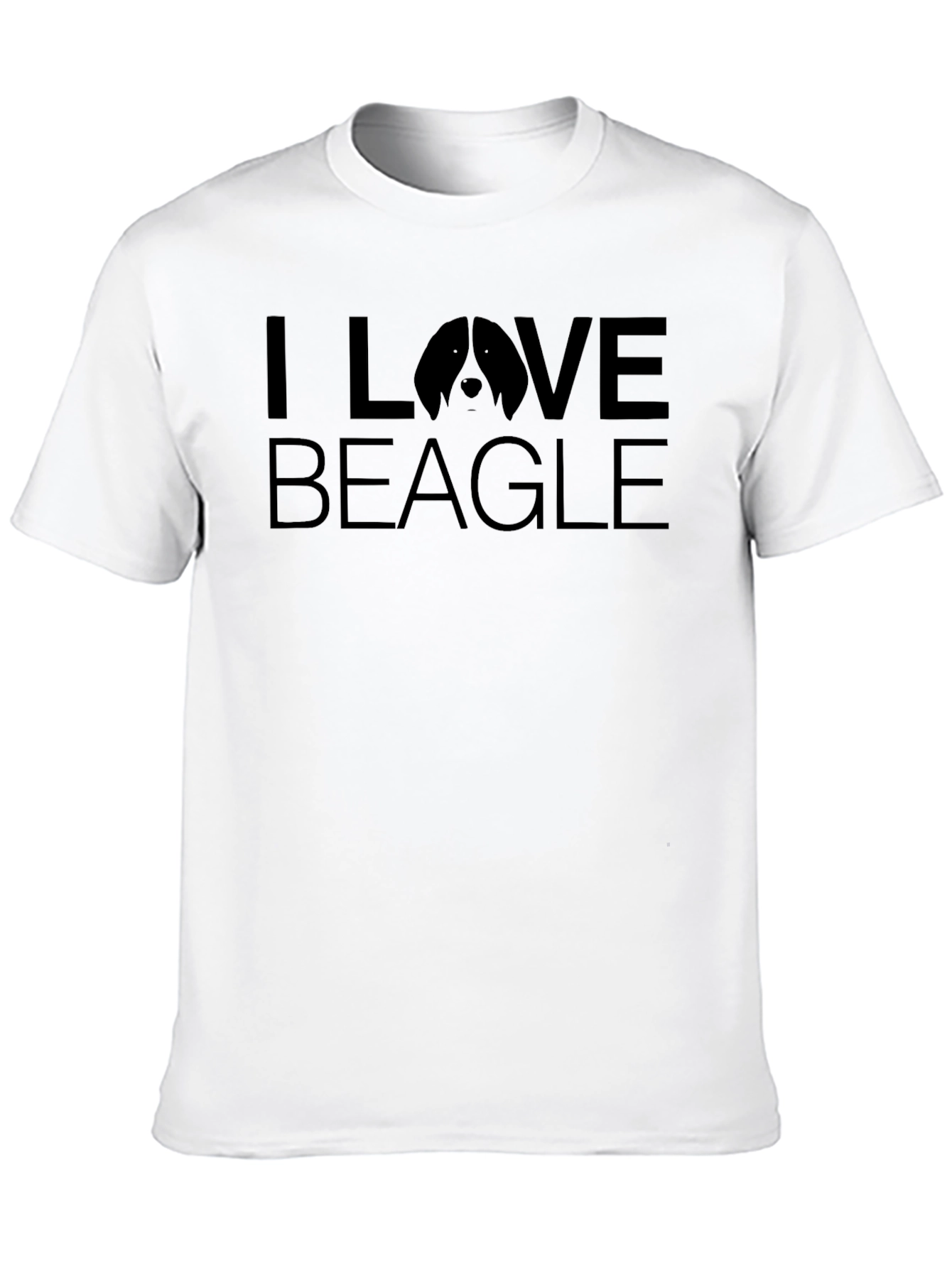 I Love Beagle Black T-Shirt - Dog Lover Tee