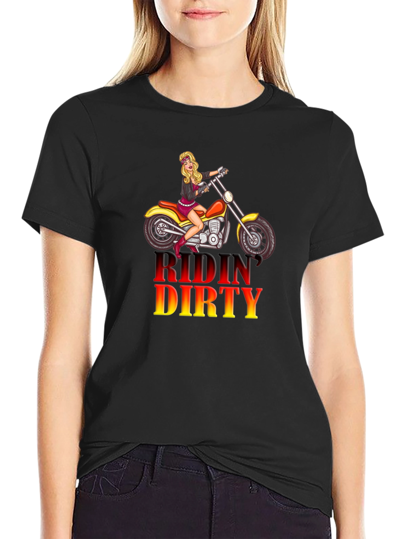 Ridin Dirty Motorcycle T-Shirt