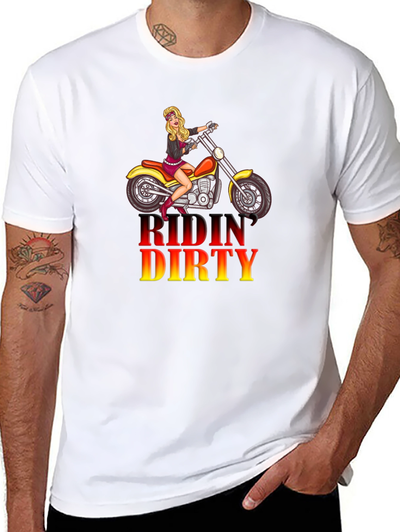 Ridin Dirty Motorcycle T-Shirt