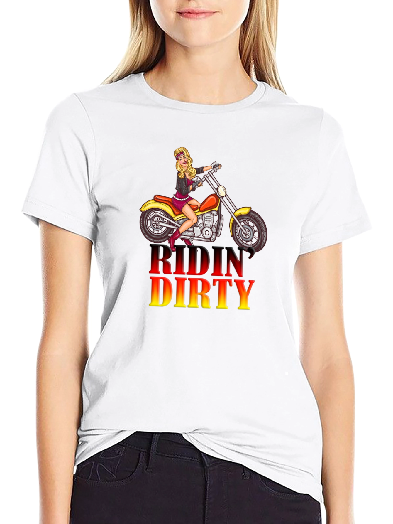 Ridin Dirty Motorcycle T-Shirt