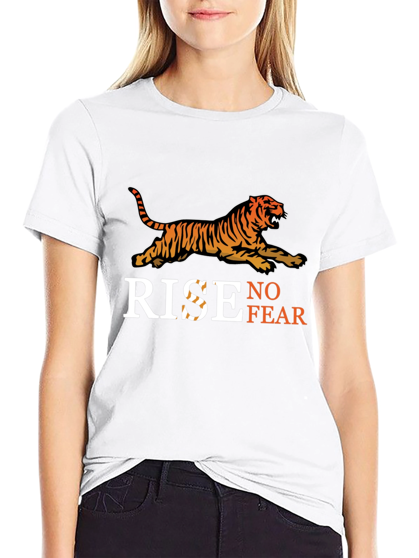 Rise No Fear Tiger Graphic T-Shirt