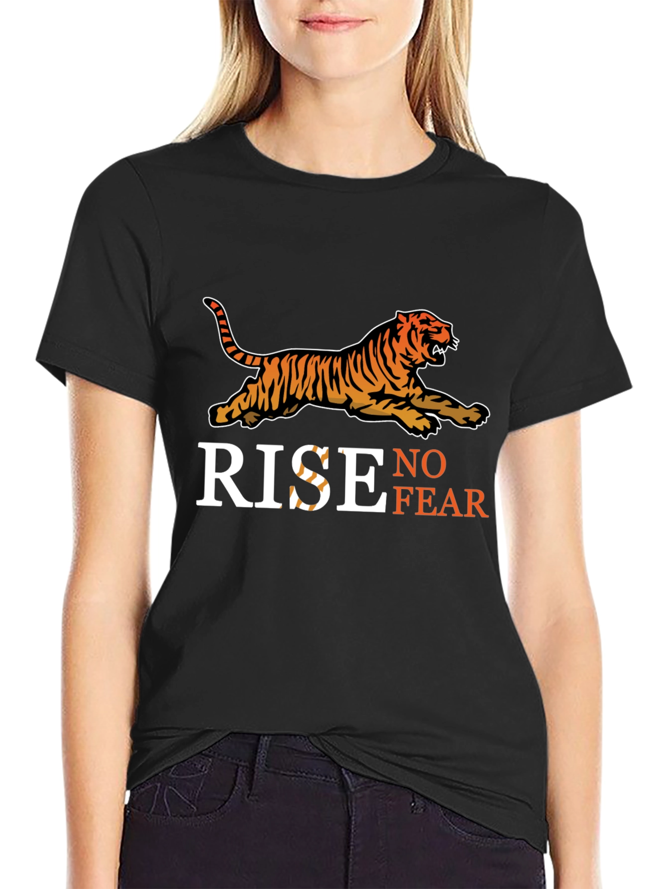 Rise No Fear Tiger Graphic T-Shirt