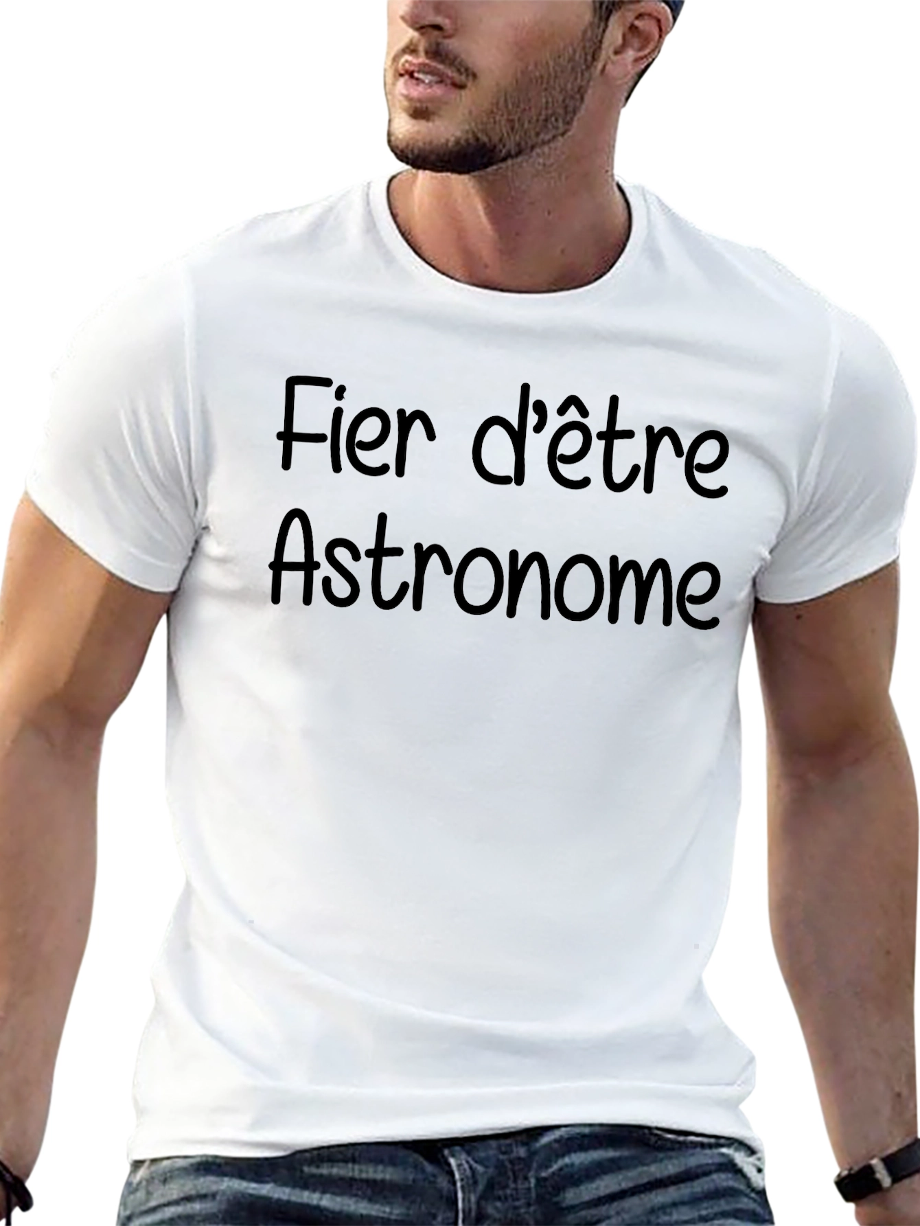 Proud Astronomer Black T-Shirt