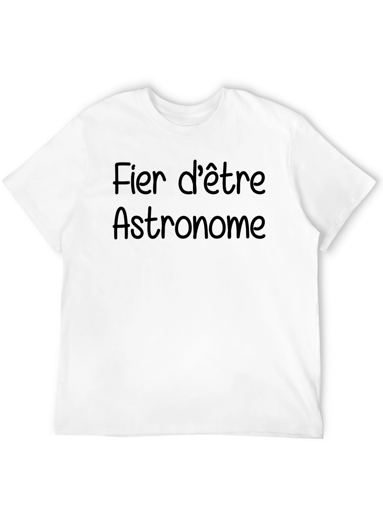 Proud Astronomer Black T-Shirt