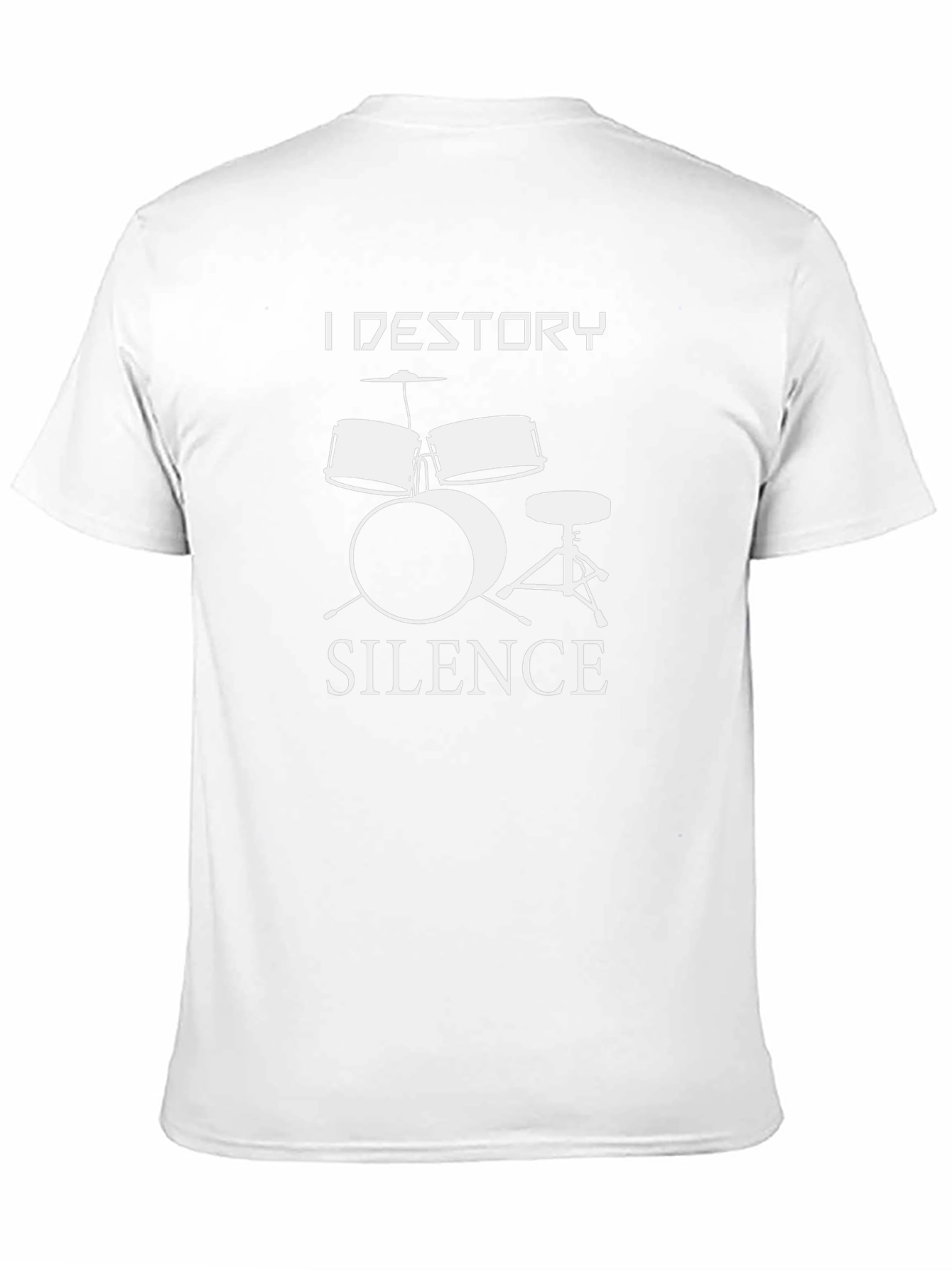 I Destroy Silence Drummer Graphic Tee
