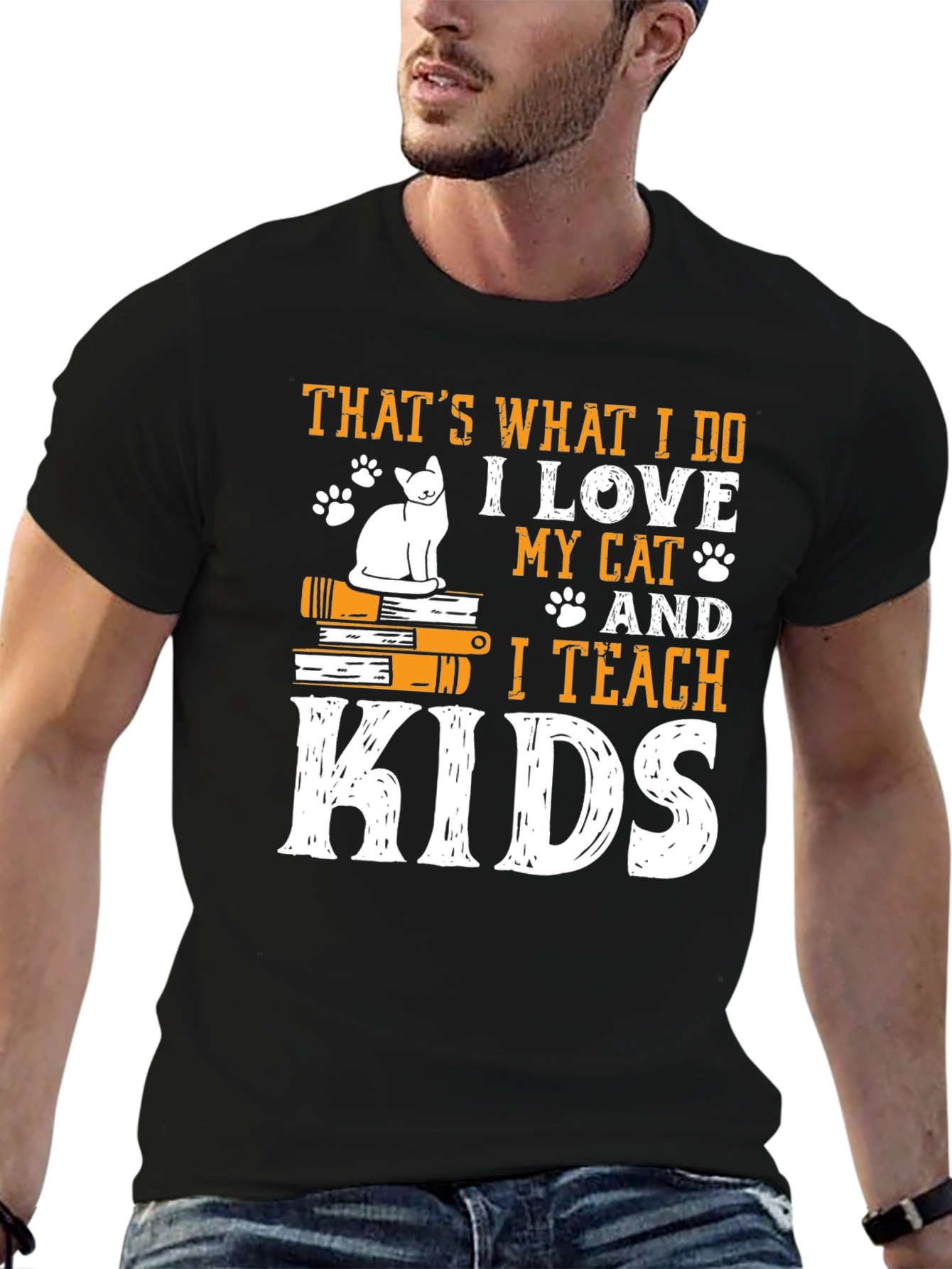 Cat Lover Teacher T-Shirt - Thats What I Do