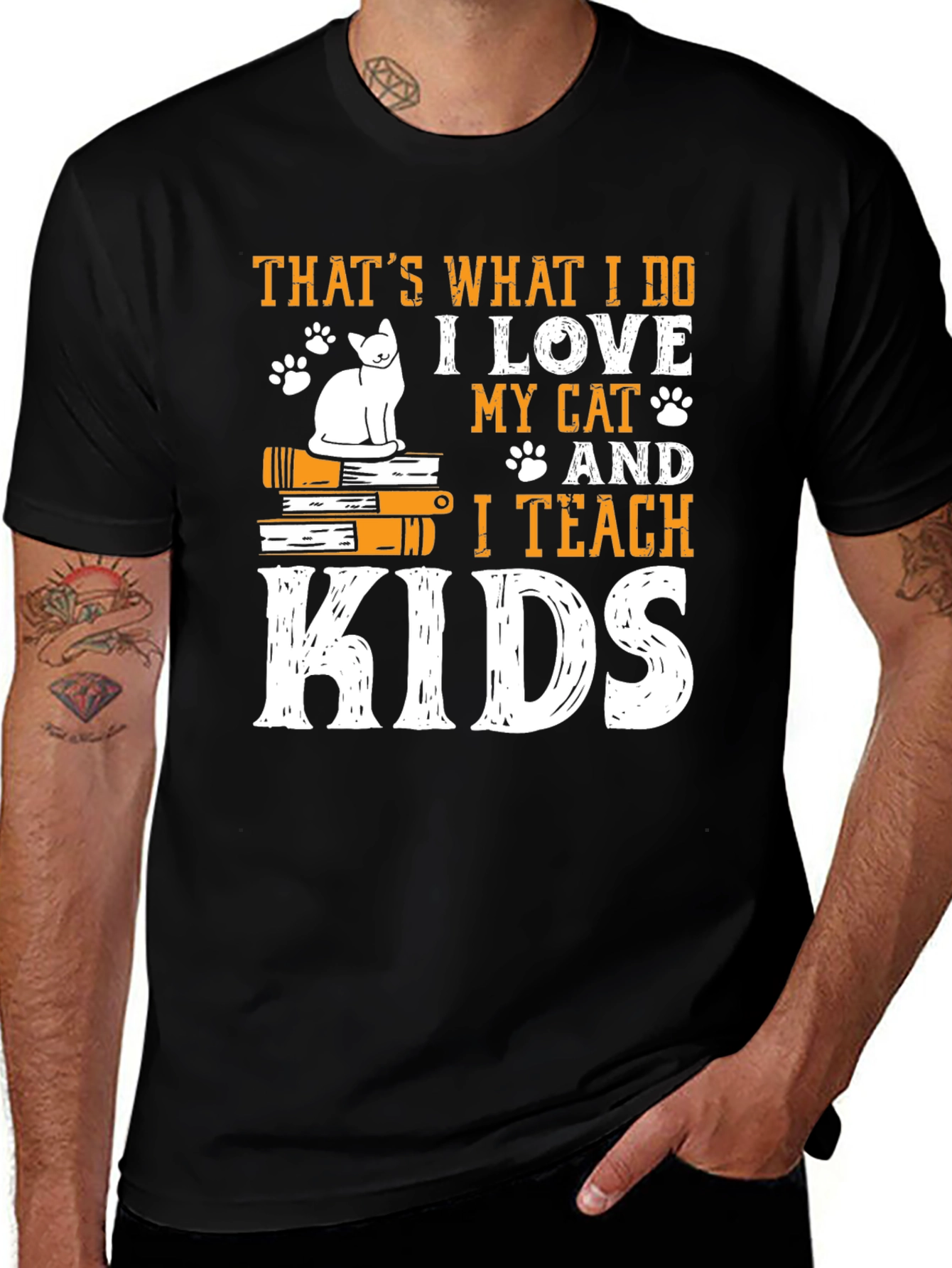 Cat Lover Teacher T-Shirt - Thats What I Do