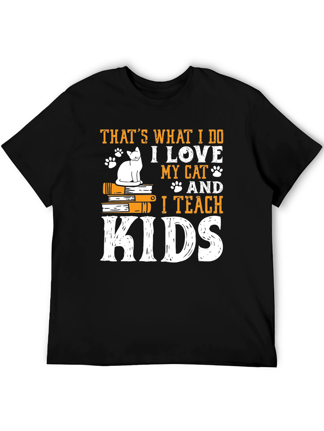 Cat Lover Teacher T-Shirt - Thats What I Do