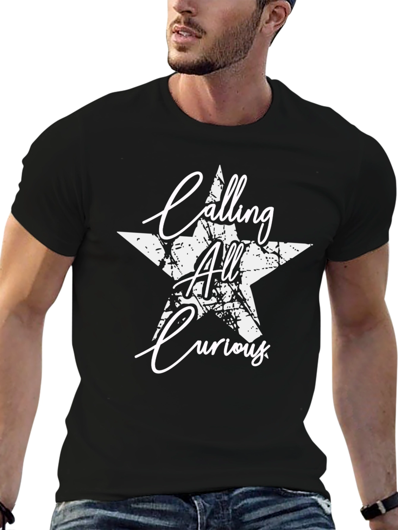 Calling All Curious Star T-Shirt - Black