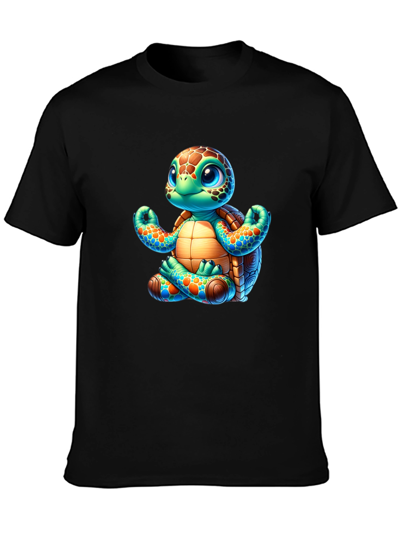 Meditating Turtle Graphic Tee - Yoga Animal Shirt