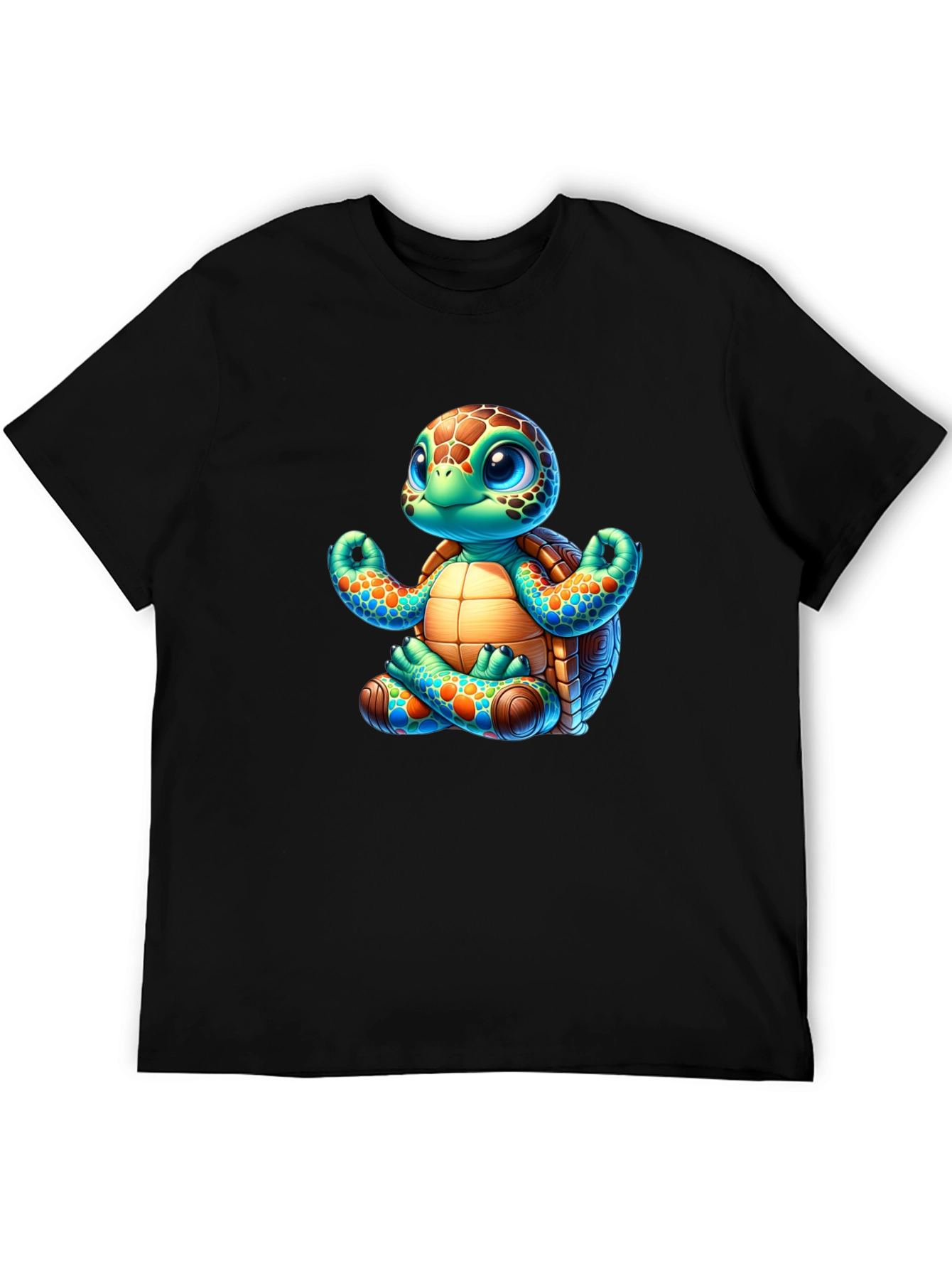 Meditating Turtle Graphic Tee - Yoga Animal Shirt