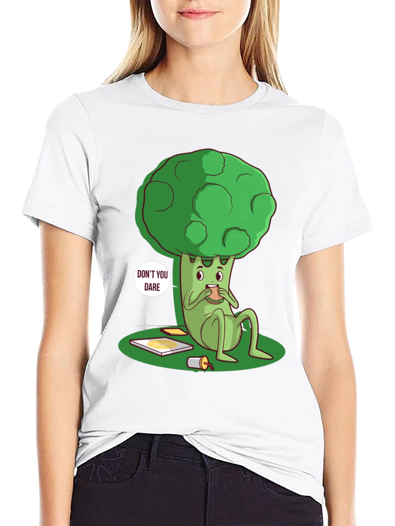 Funny Broccoli T-Shirt - Dont You Dare!
