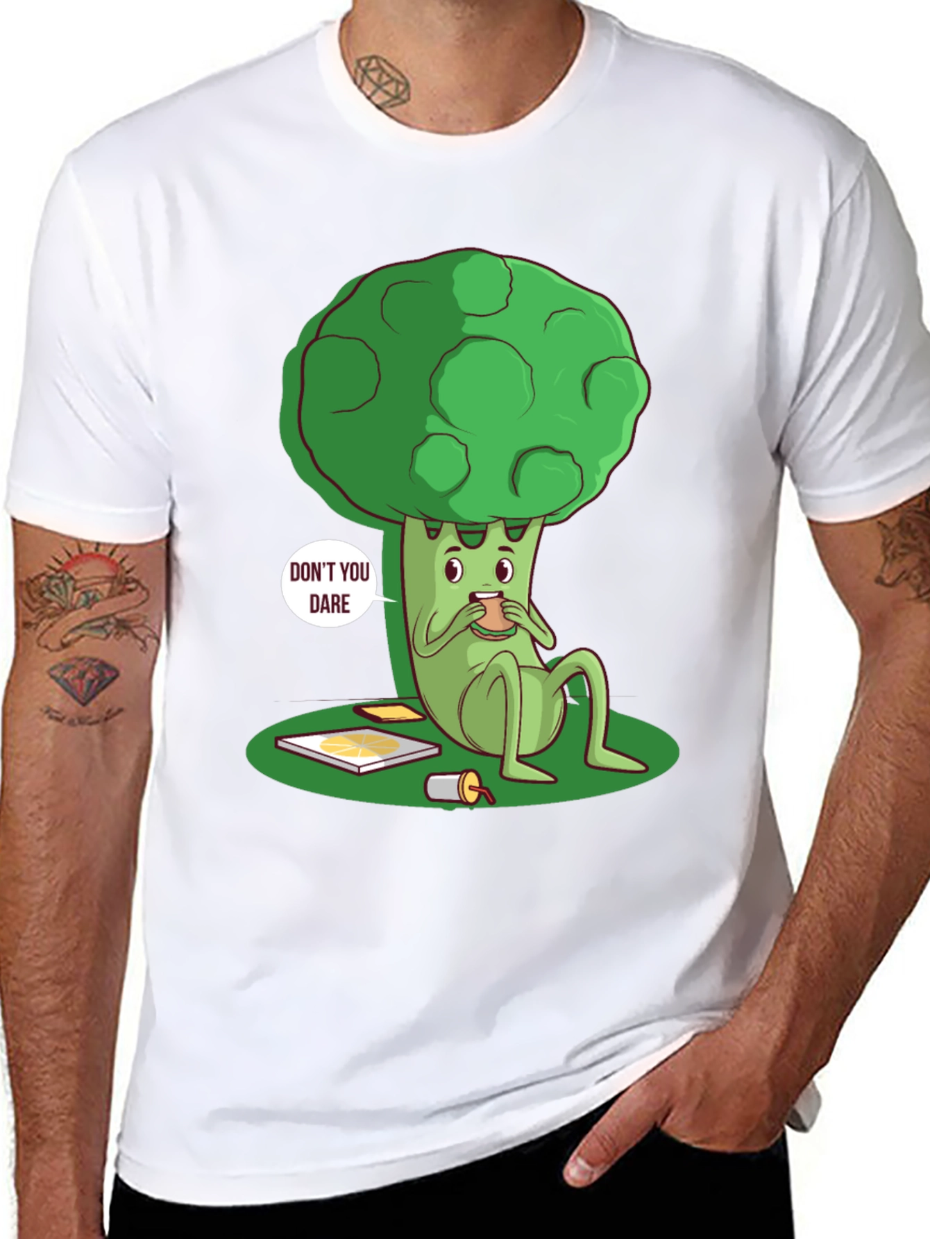 Funny Broccoli T-Shirt - Dont You Dare!