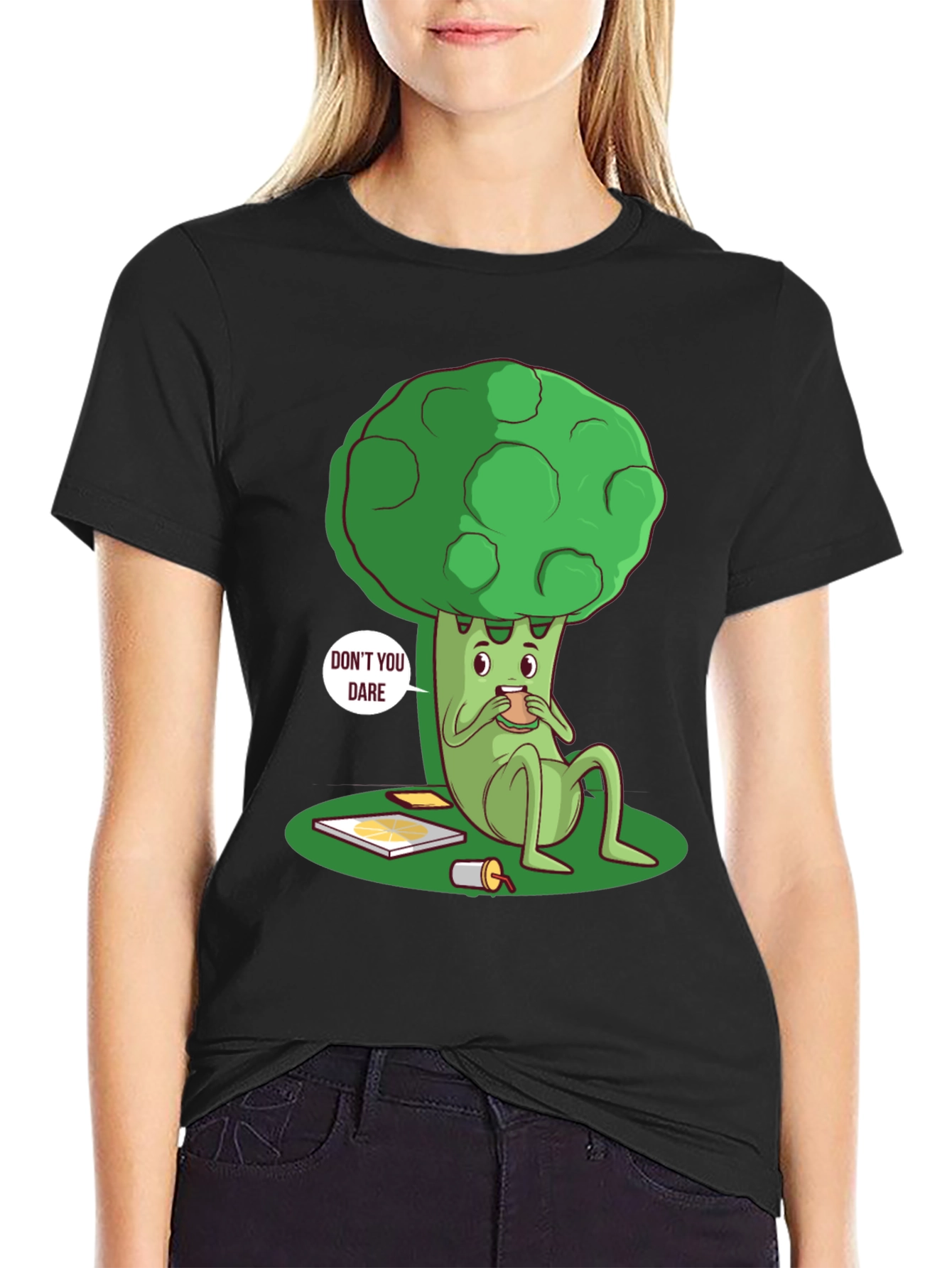 Funny Broccoli T-Shirt - Dont You Dare!