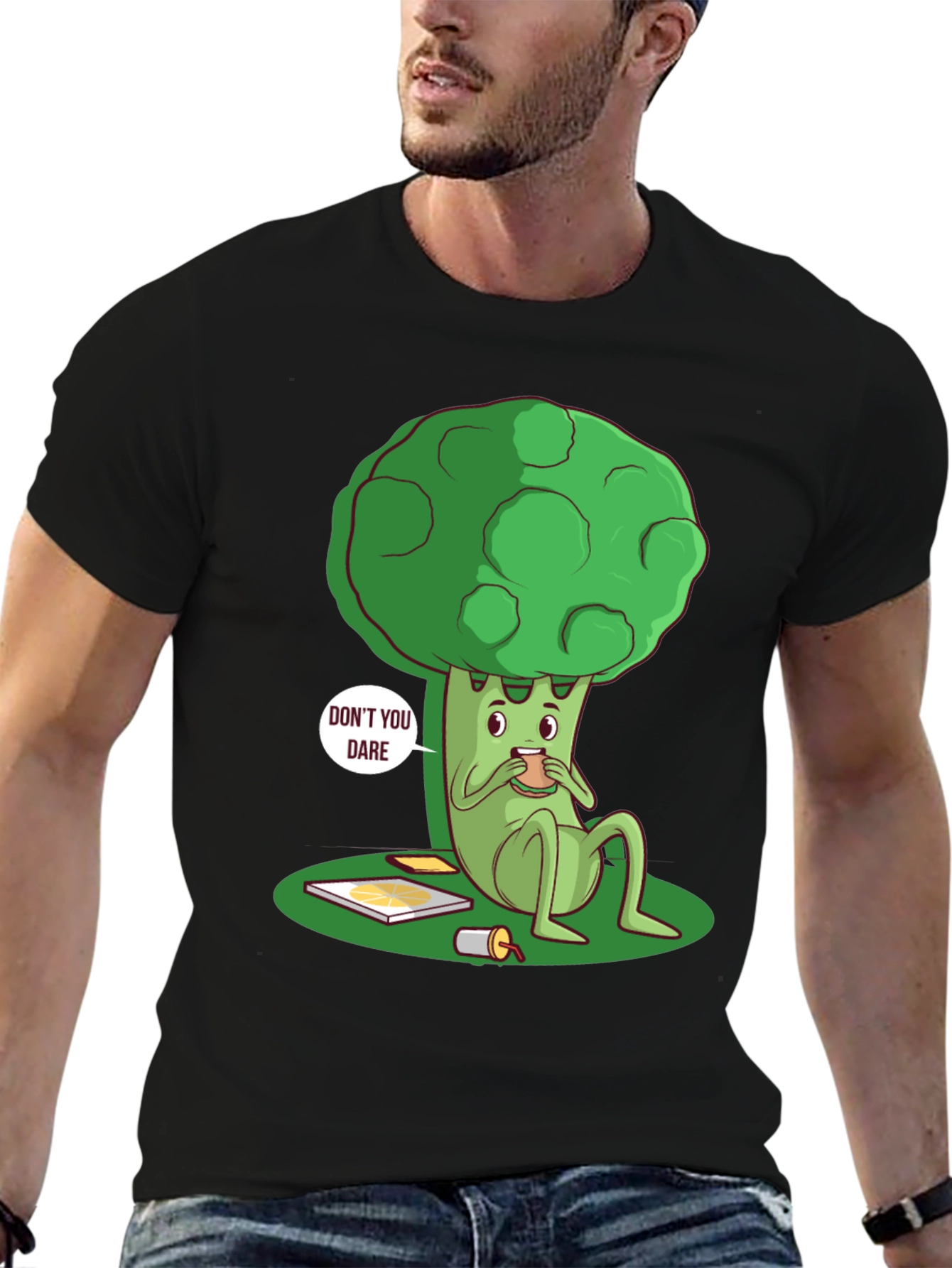Funny Broccoli T-Shirt - Dont You Dare!