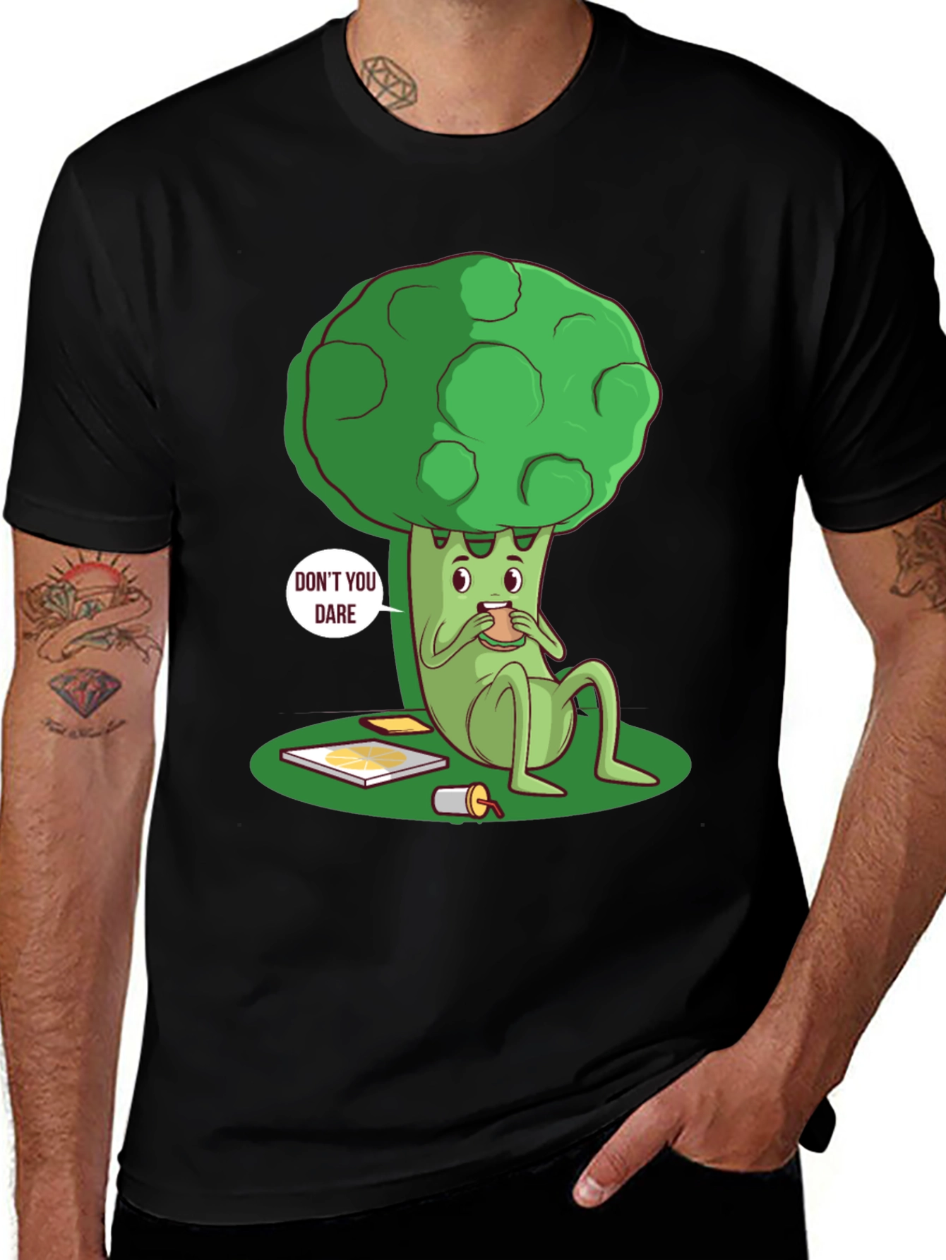 Funny Broccoli T-Shirt - Dont You Dare!