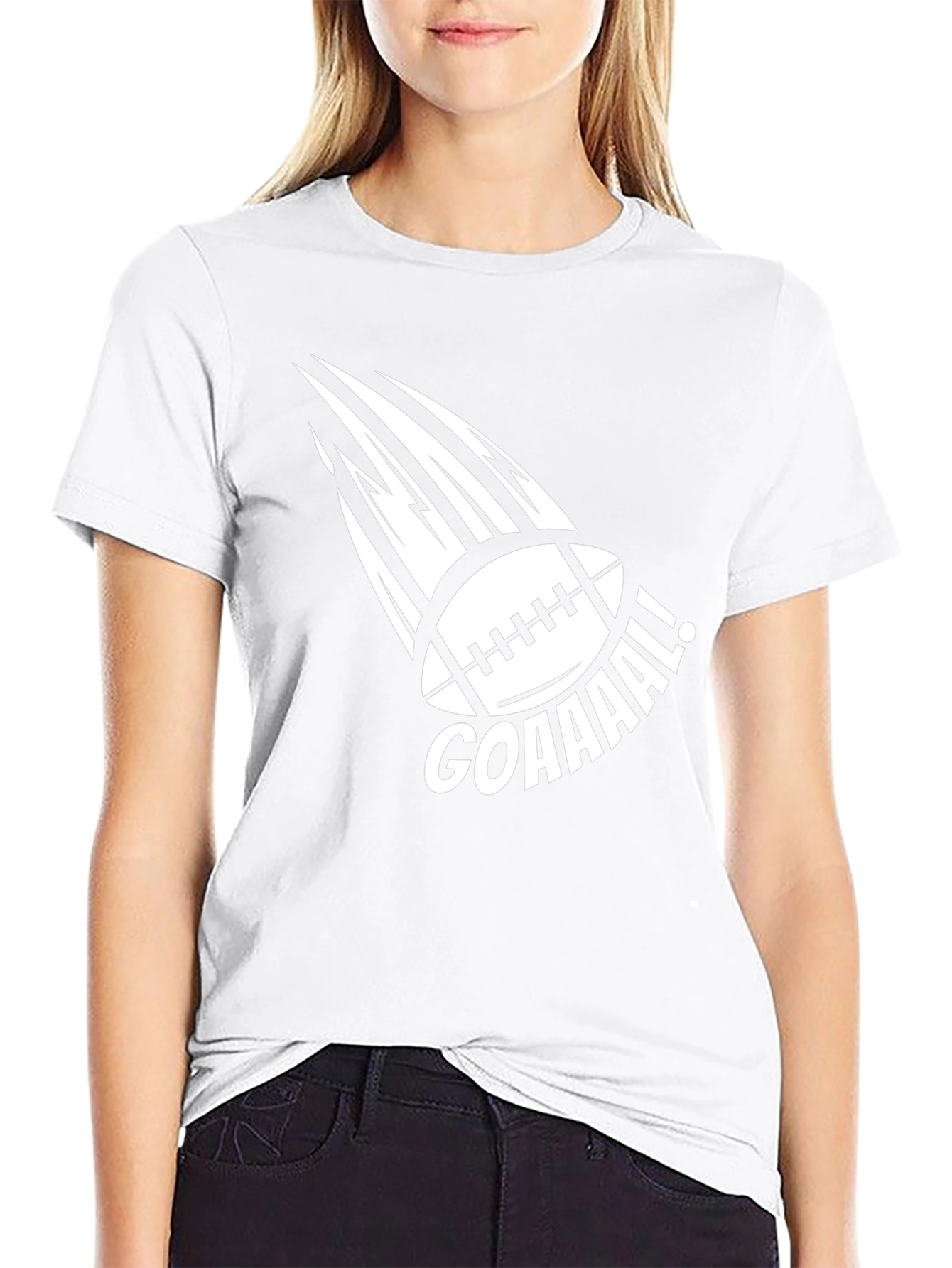Goal! Football Graphic Tee - Black