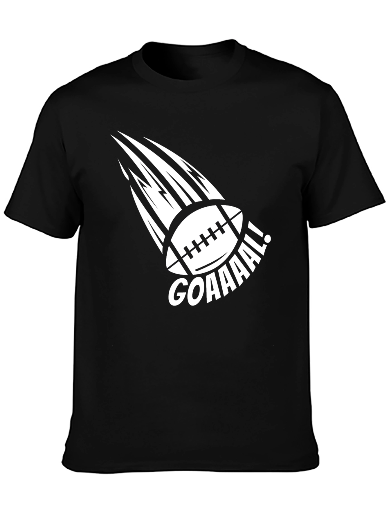 Goal! Football Graphic Tee - Black