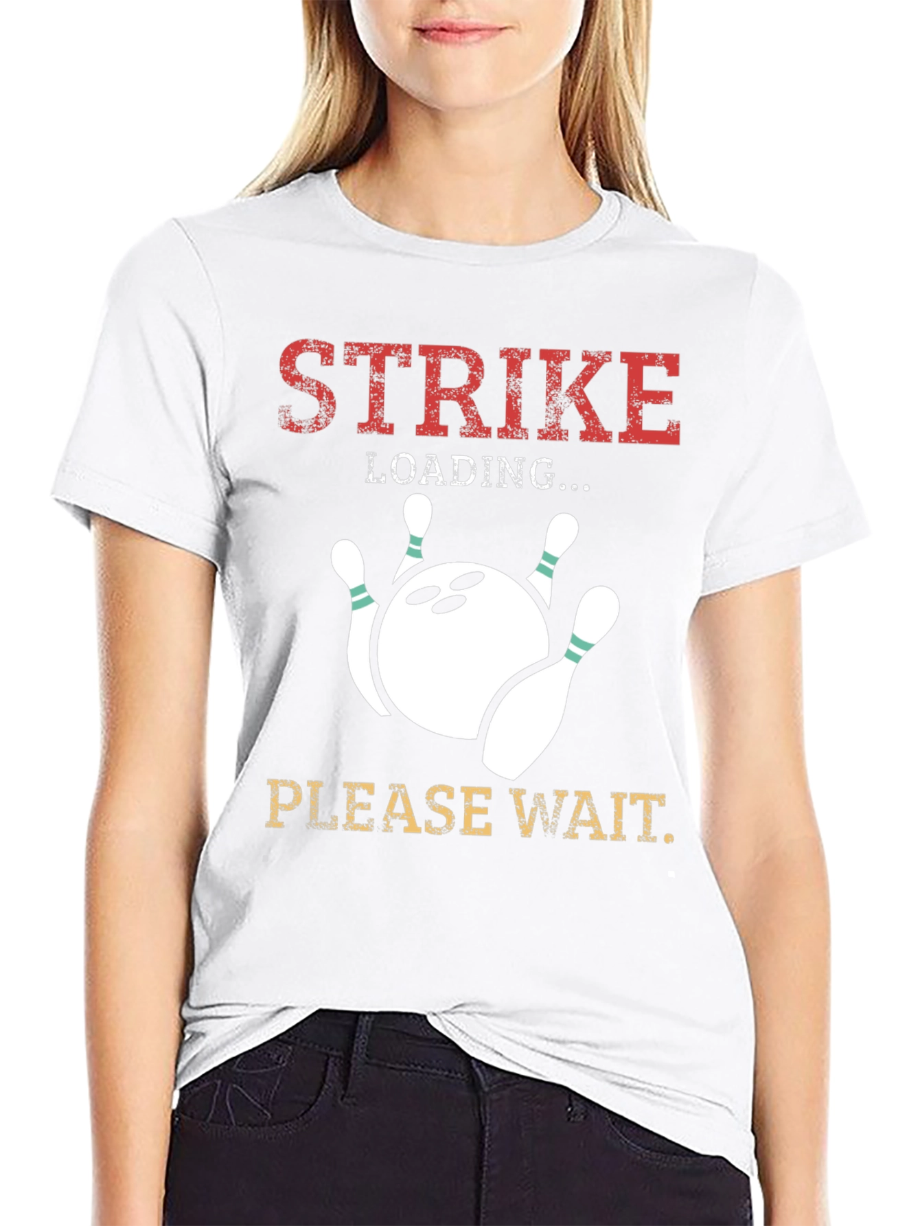Strike Loading Please Wait Bowling T-Shirt