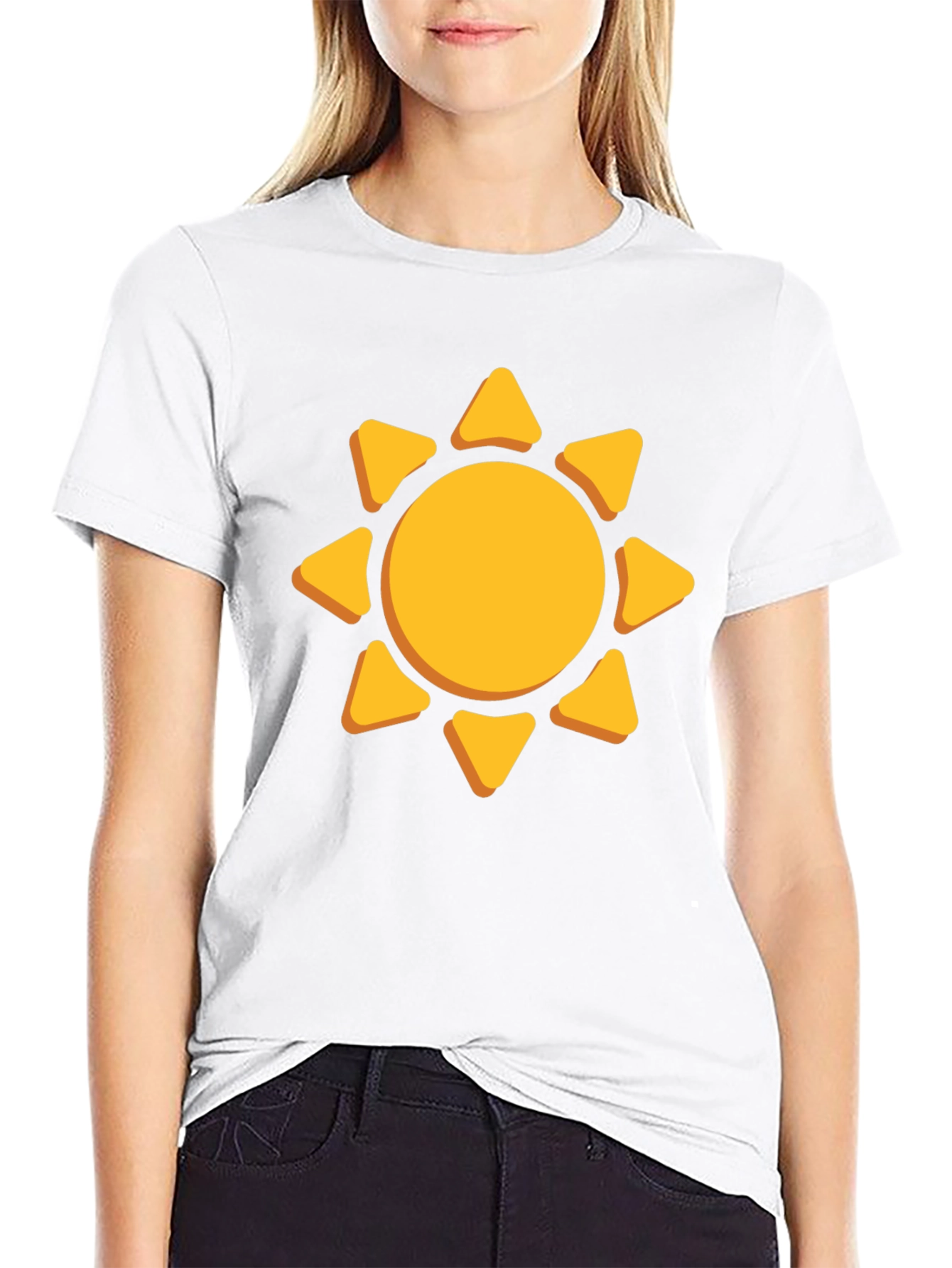 Sunny Day Graphic Tee - Black Cotton Shirt