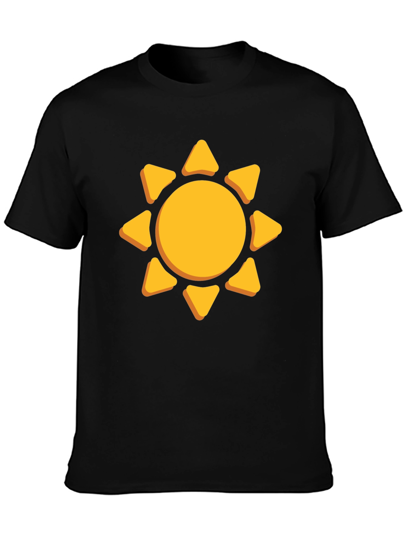 Sunny Day Graphic Tee - Black Cotton Shirt
