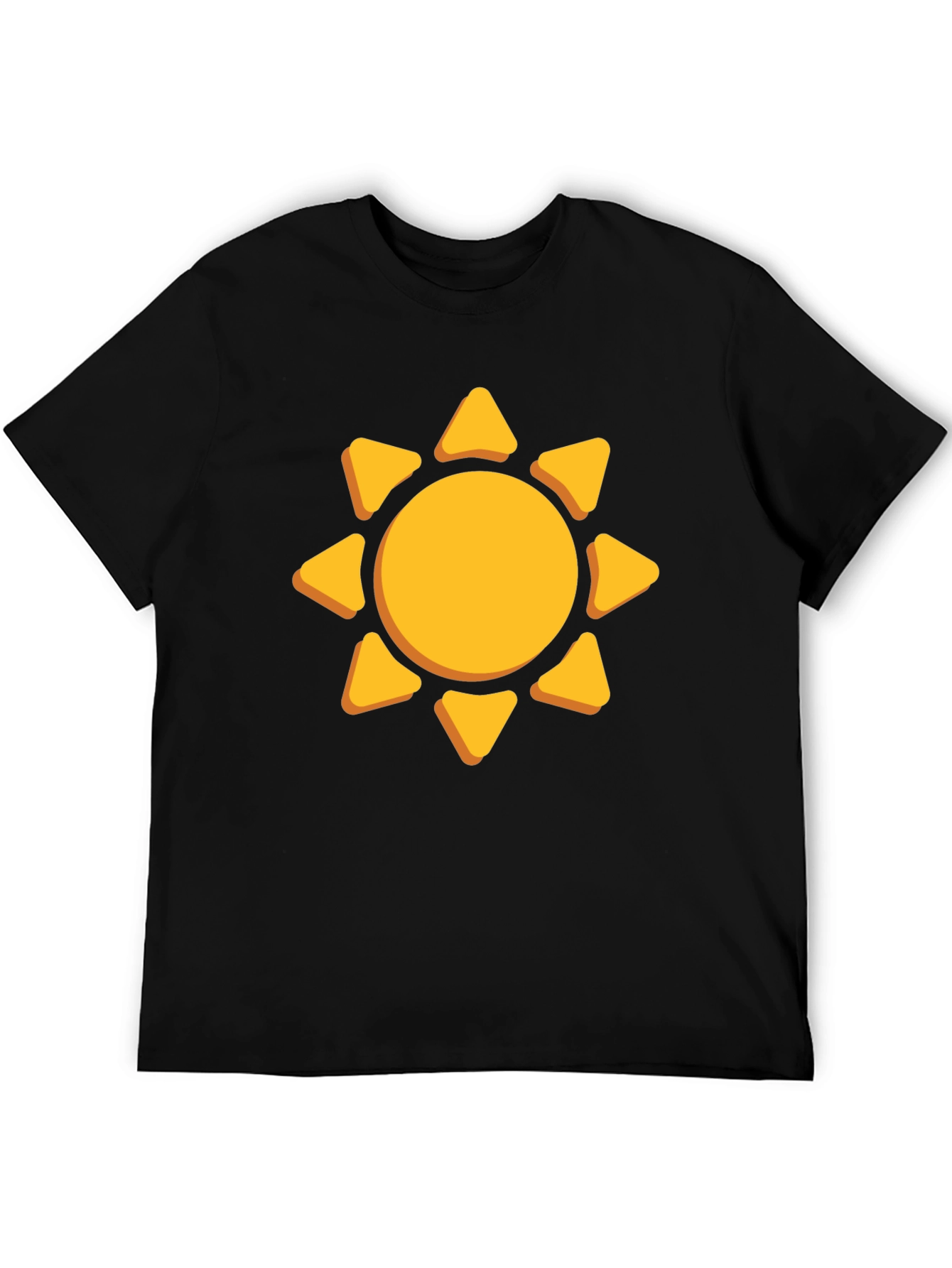 Sunny Day Graphic Tee - Black Cotton Shirt