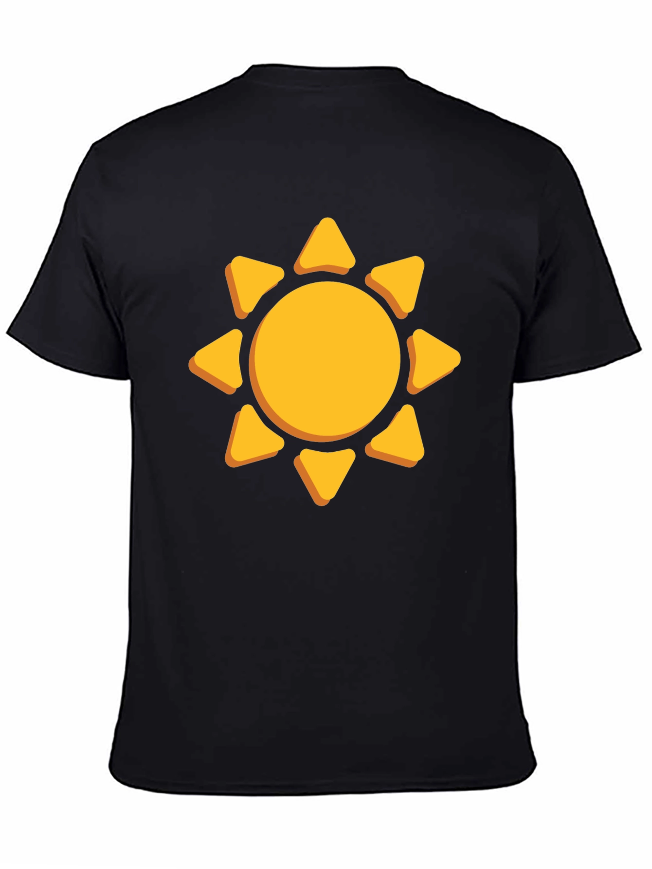 Sunny Day Graphic Tee - Black Cotton Shirt