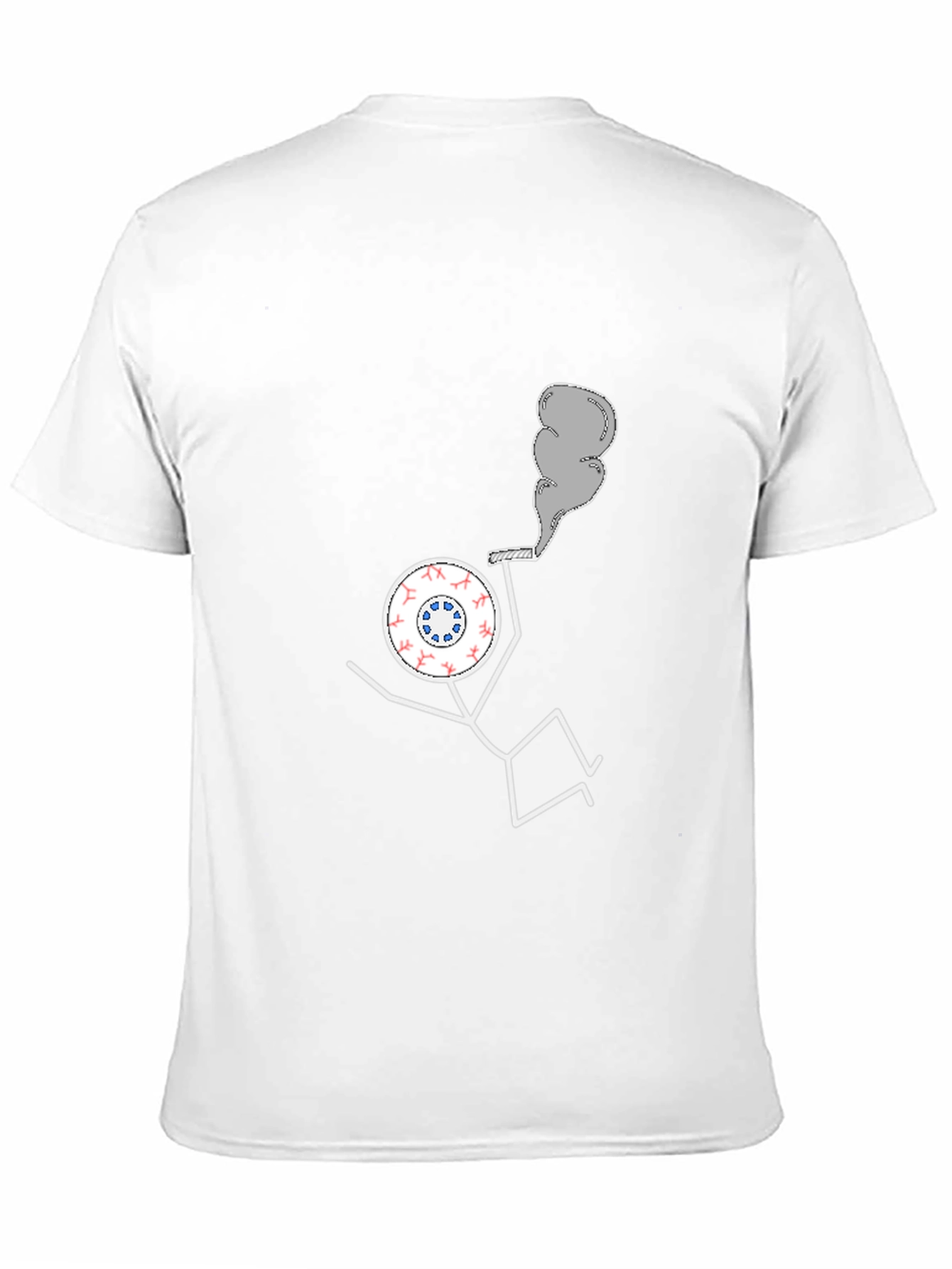 Novelty T-Shirt: Eyeball Man Smoking Pipe