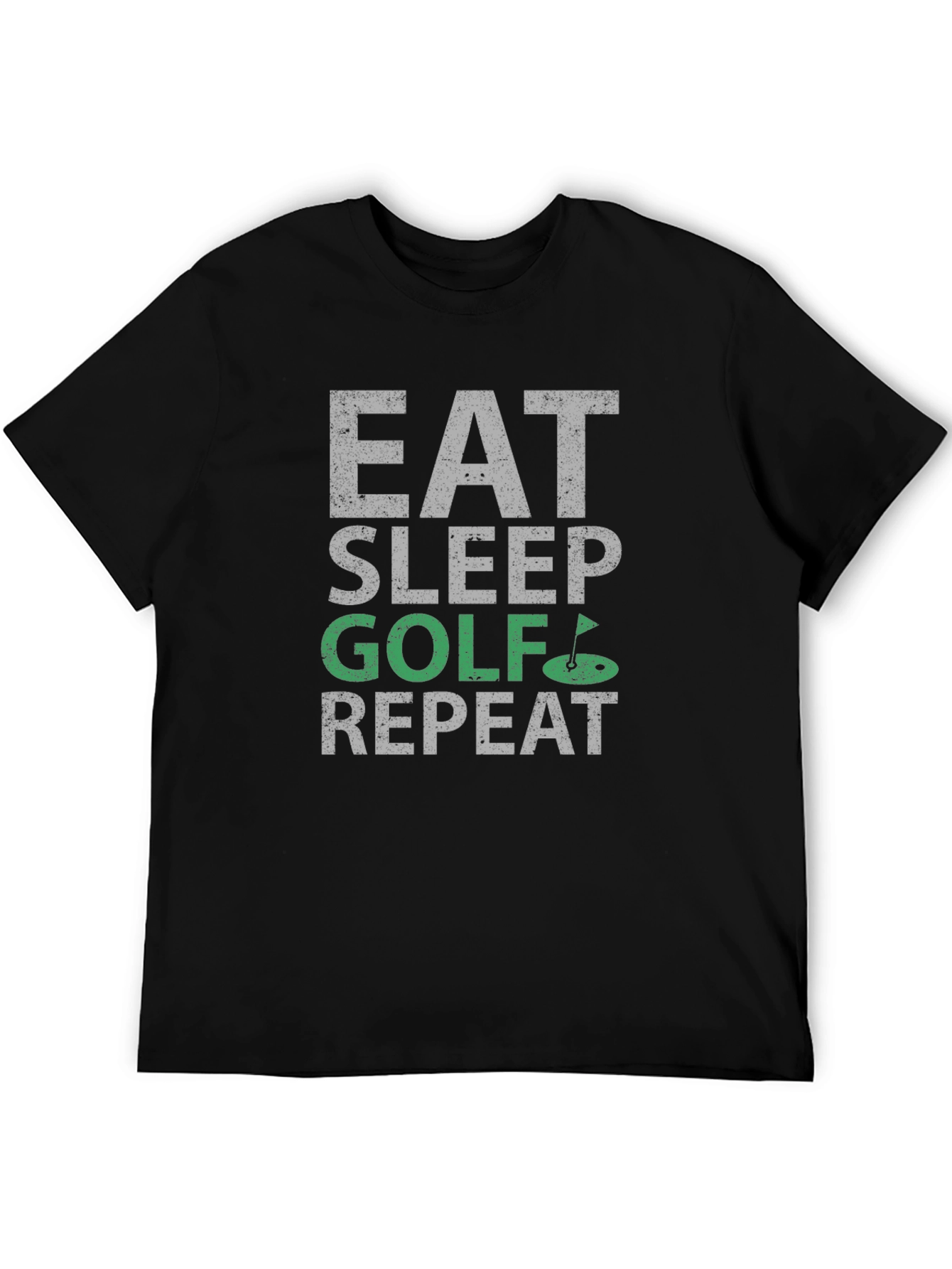 Eat Sleep Golf Repeat Graphic Tee