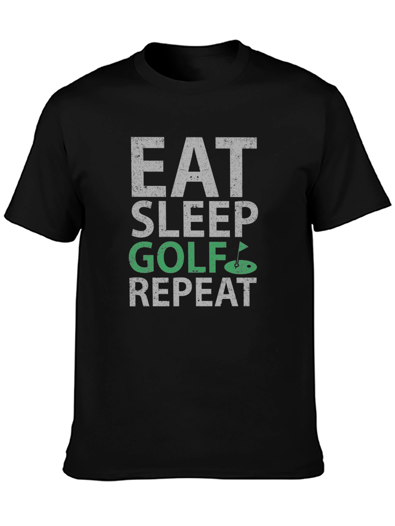Eat Sleep Golf Repeat Graphic Tee