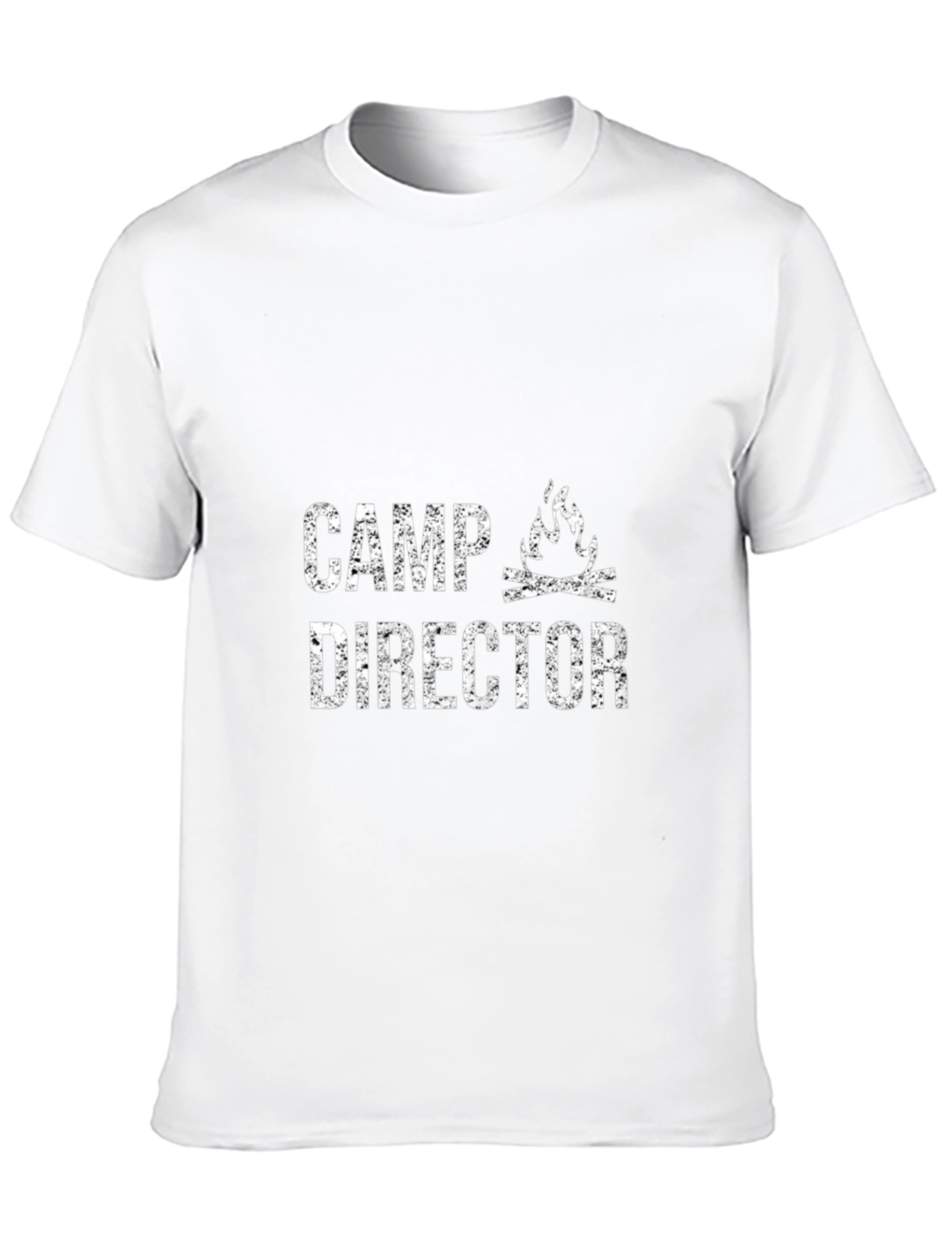 Camp Director Graphic Tee - Black Cotton T-Shirt