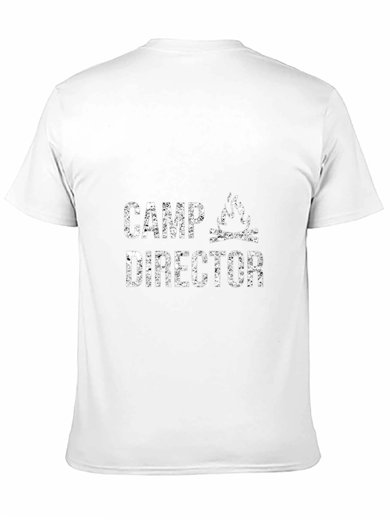 Camp Director Graphic Tee - Black Cotton T-Shirt