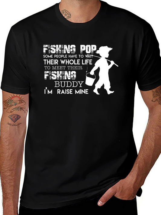 Fishing Pop Buddy T-Shirt - Raise Mine Tee