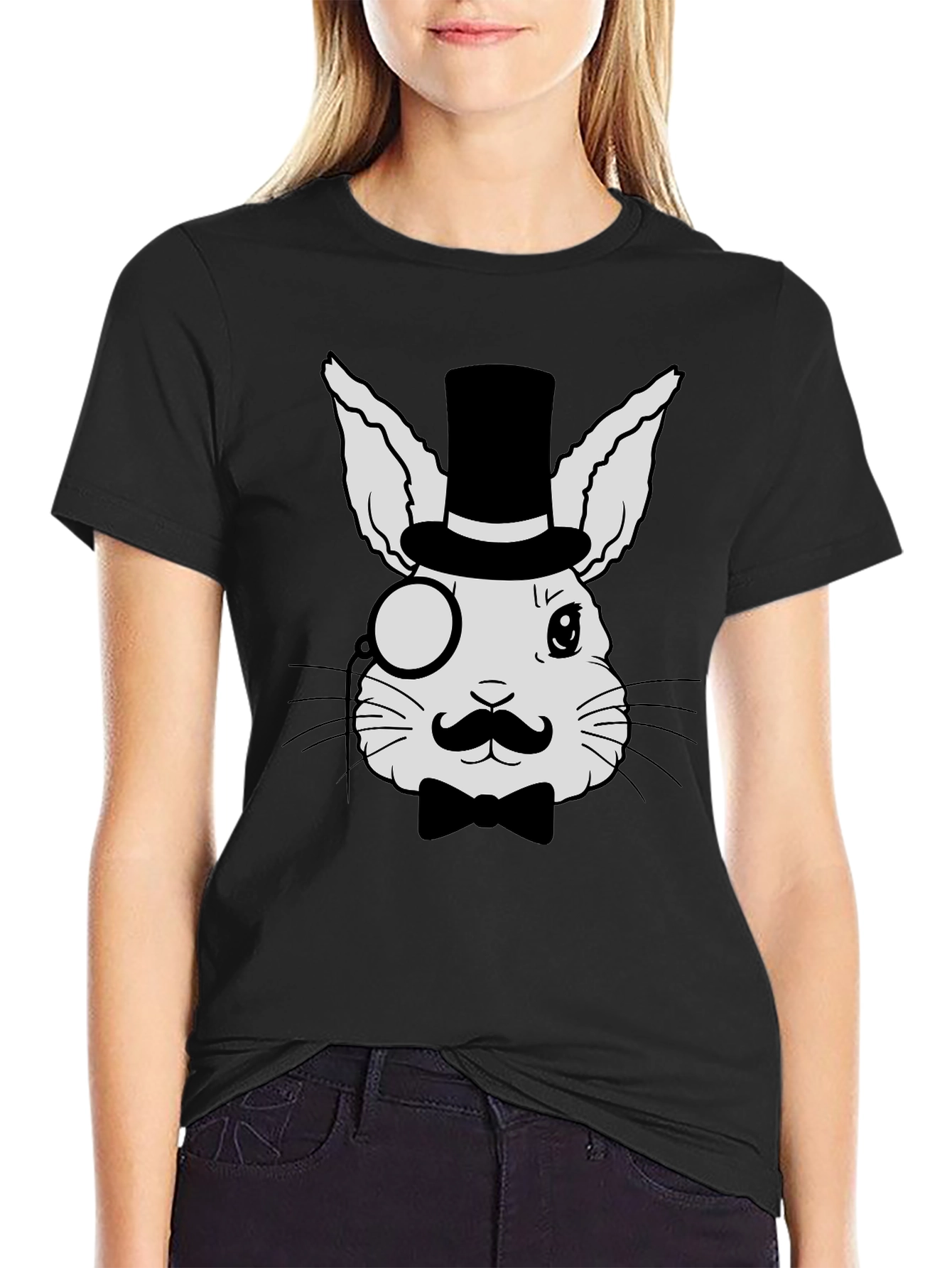 Dapper Rabbit T-Shirt - Funny Animal Tee
