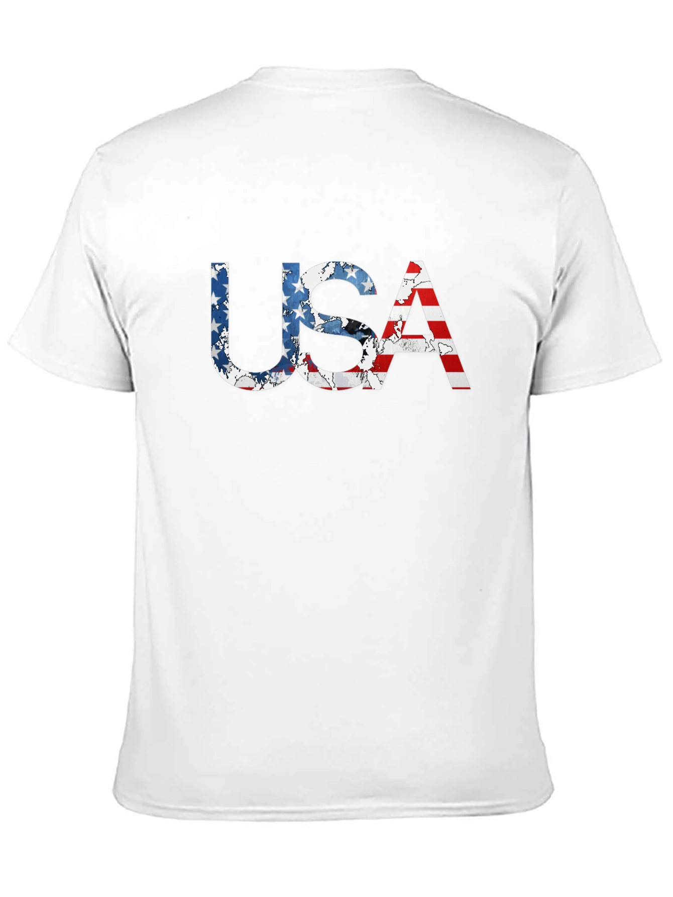 USA Flag Patriotic T-Shirt - Classic Black Tee
