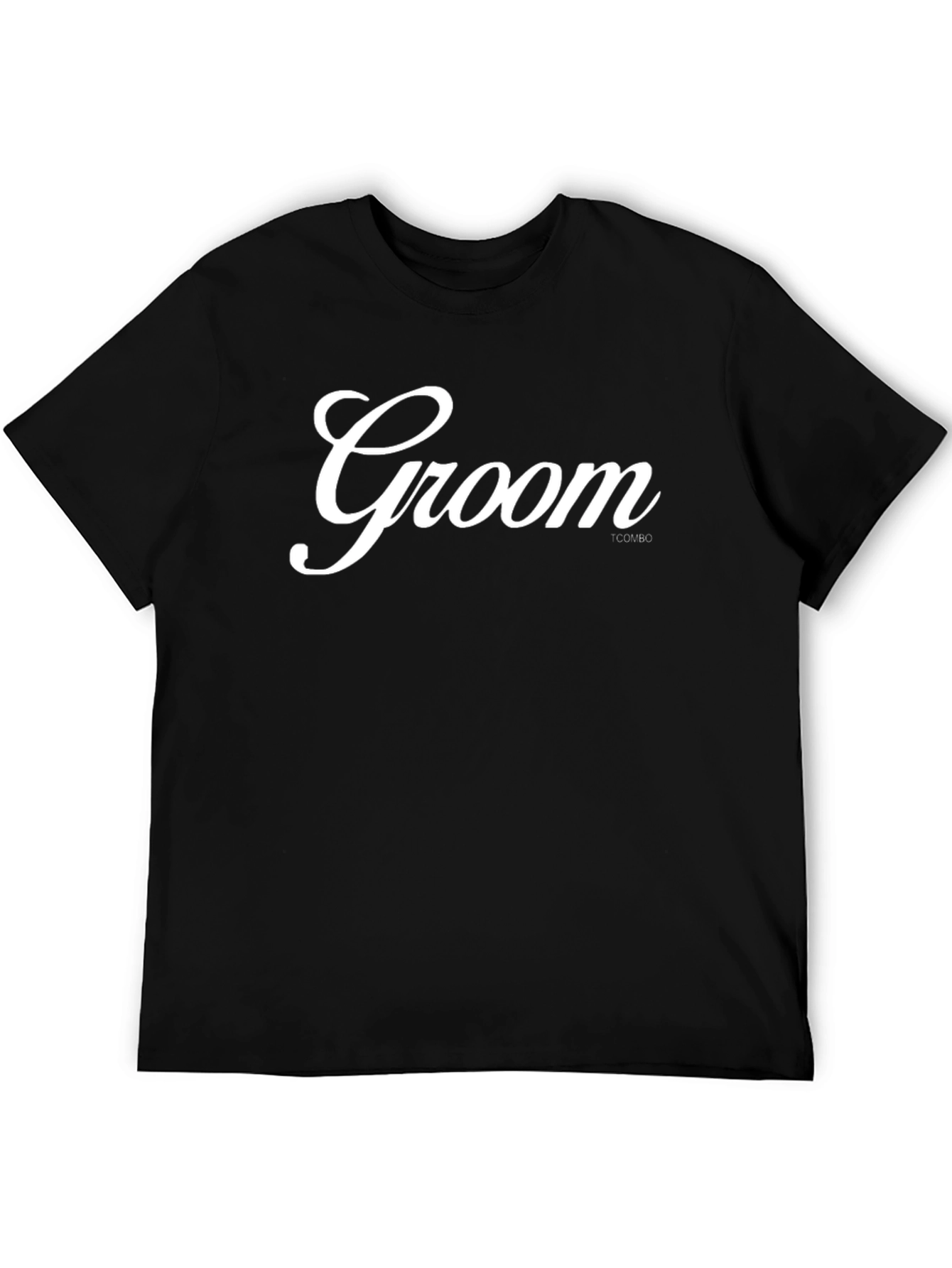 Groom Script Black T-Shirt