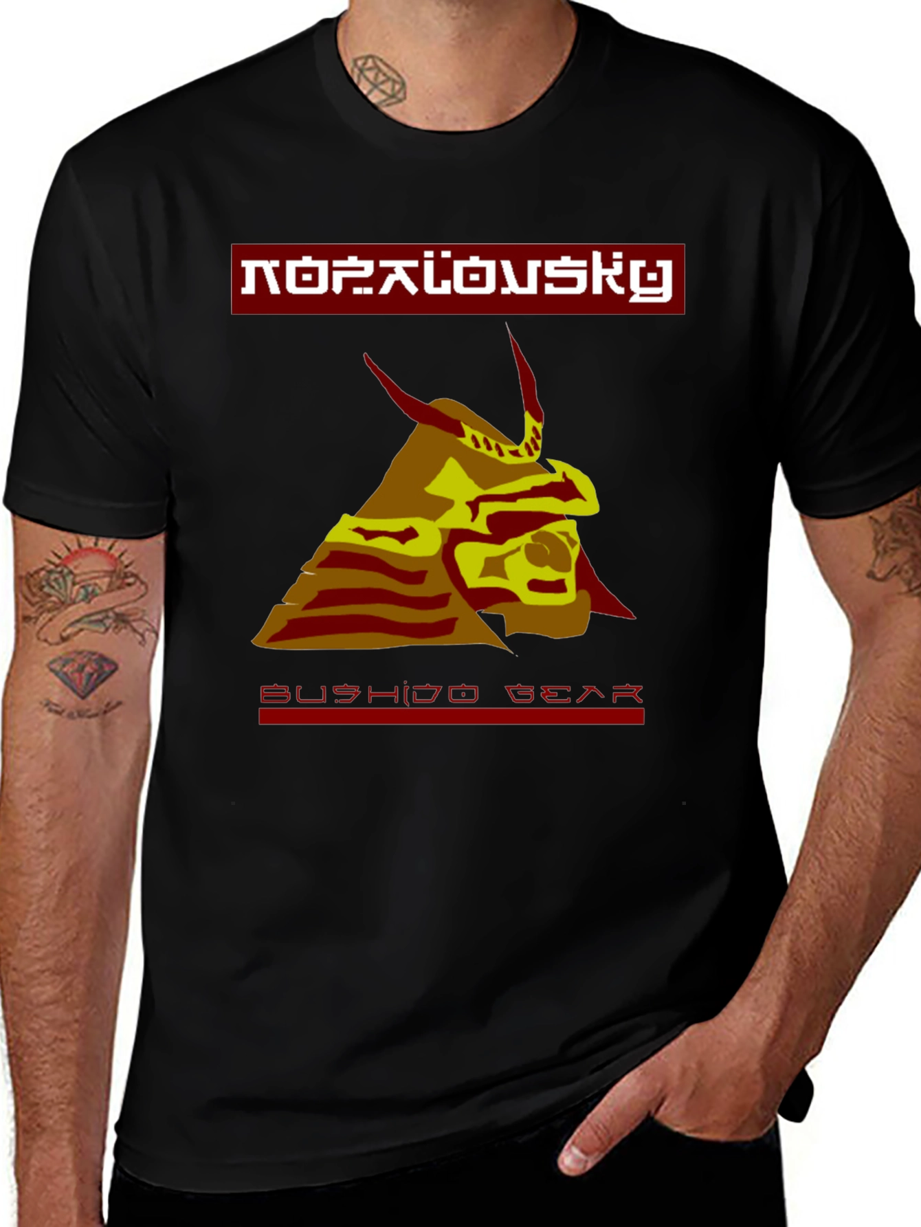 Bushido Bear Graphic Tee - Stylish Samurai Design