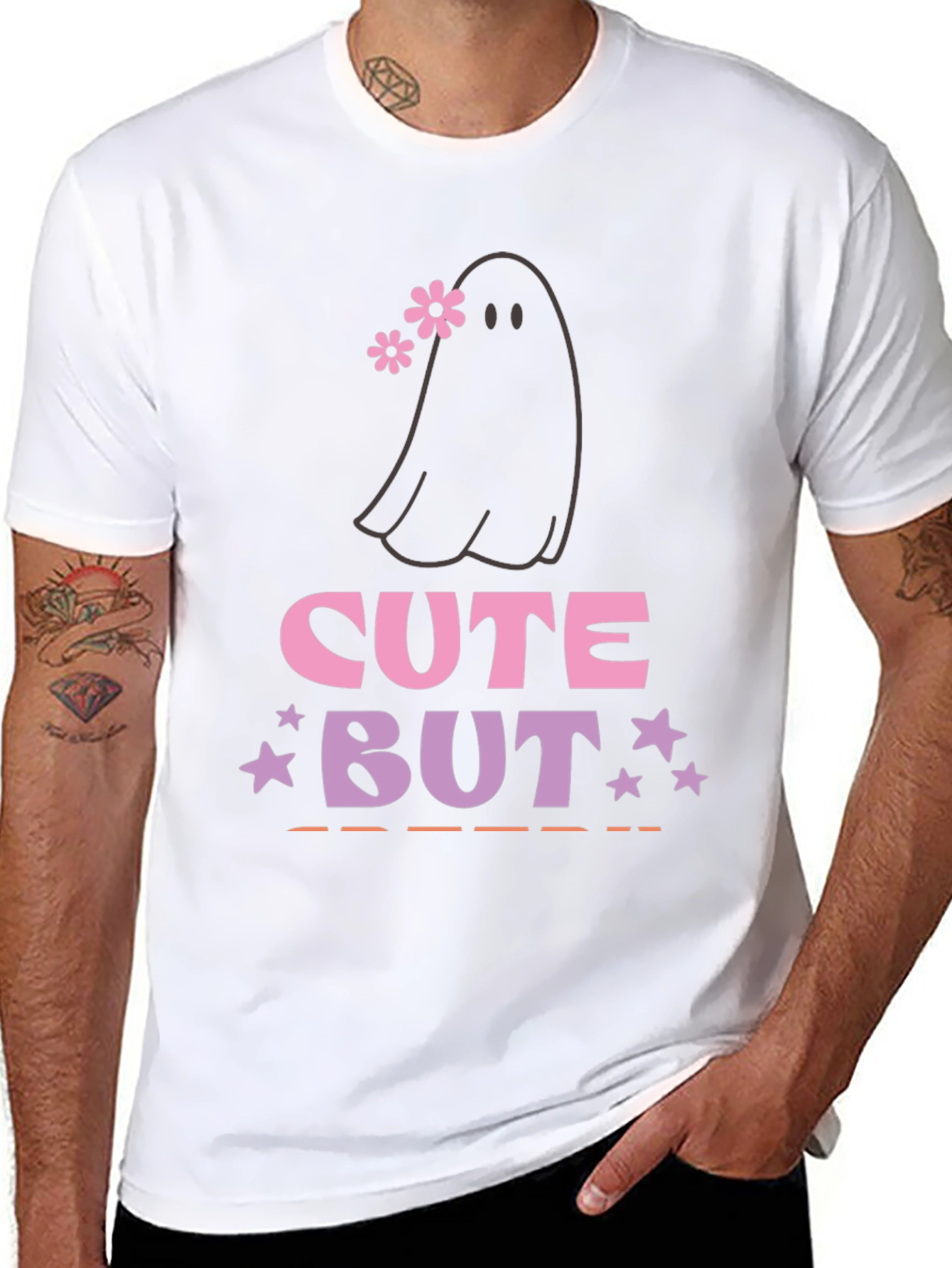Cute But Spooky Ghost Graphic Tee