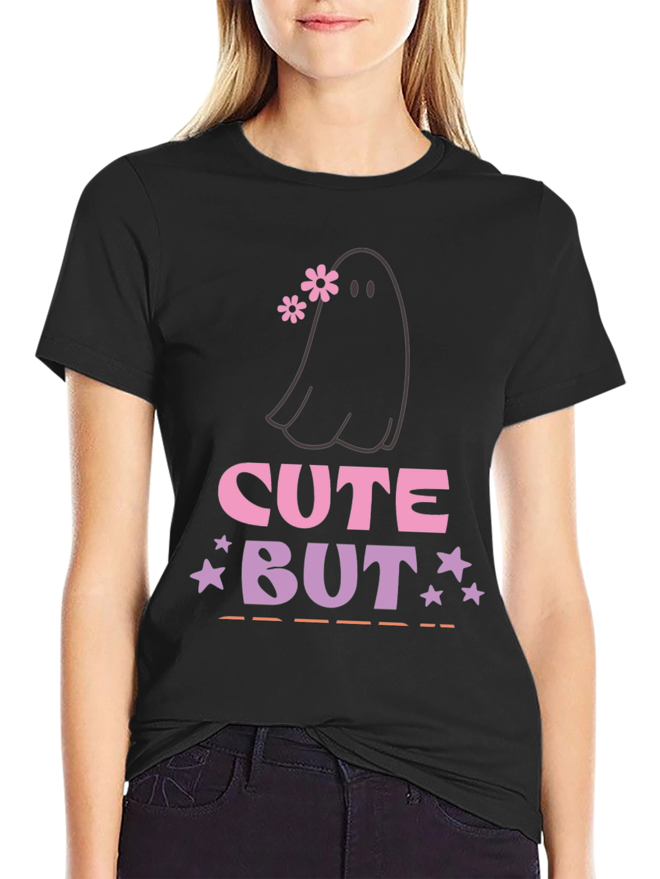Cute But Spooky Ghost Graphic Tee